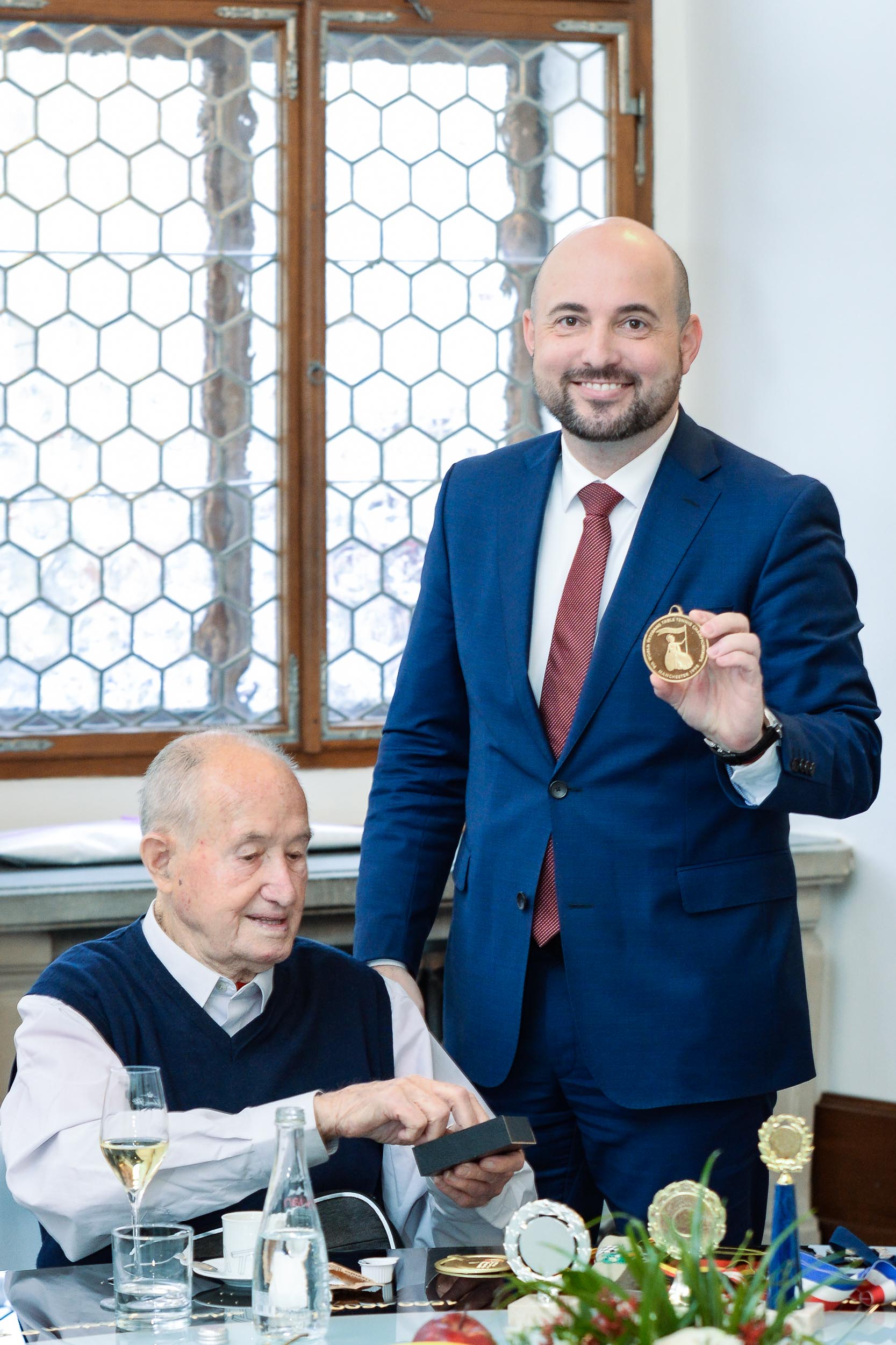 Mistr světa Rudolf Chroust oslavil pětadevadesátiny (foto: M. Pecuch, 9.1.2023)