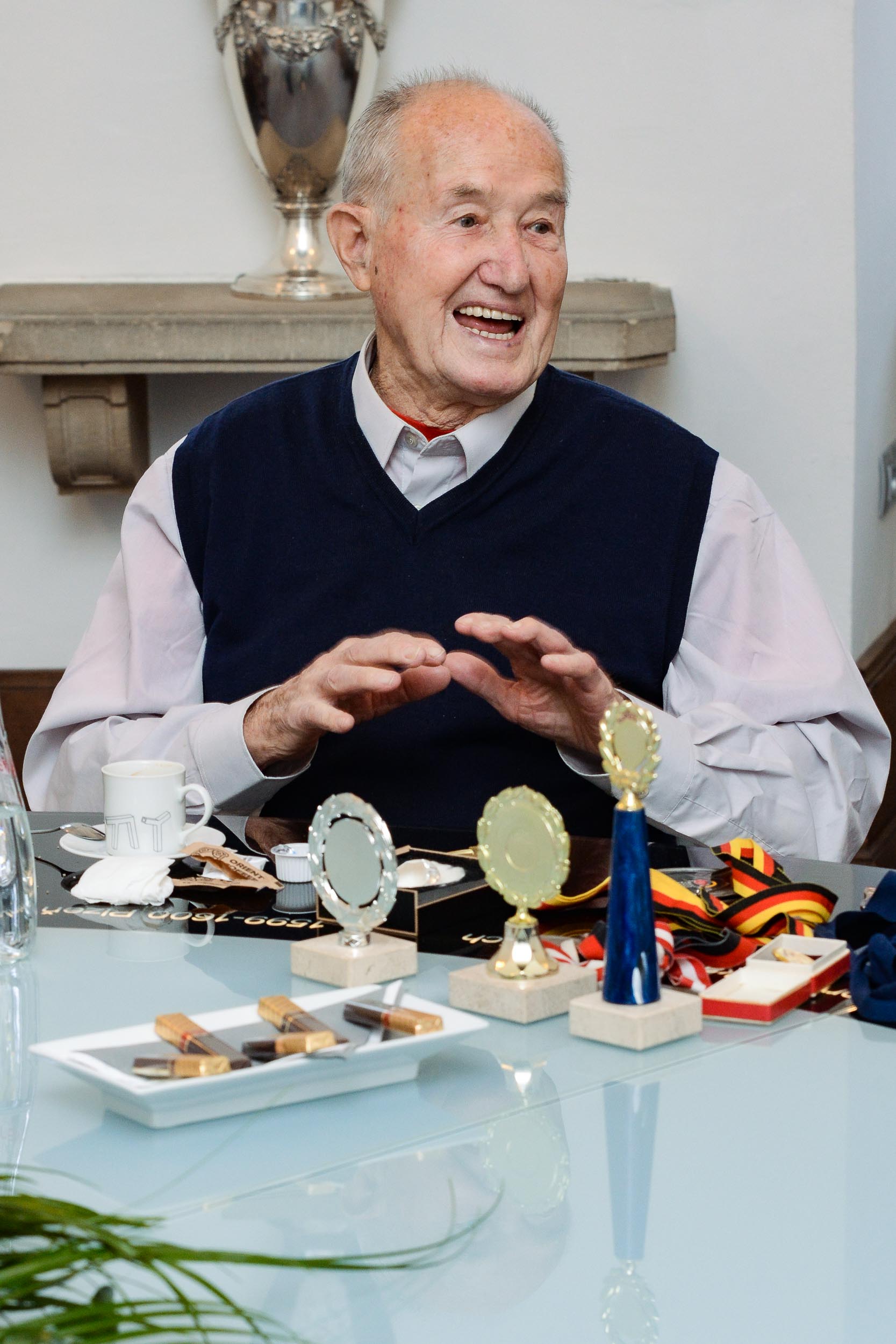 Mistr světa Rudolf Chroust oslavil pětadevadesátiny (foto: M. Pecuch, 9.1.2023)