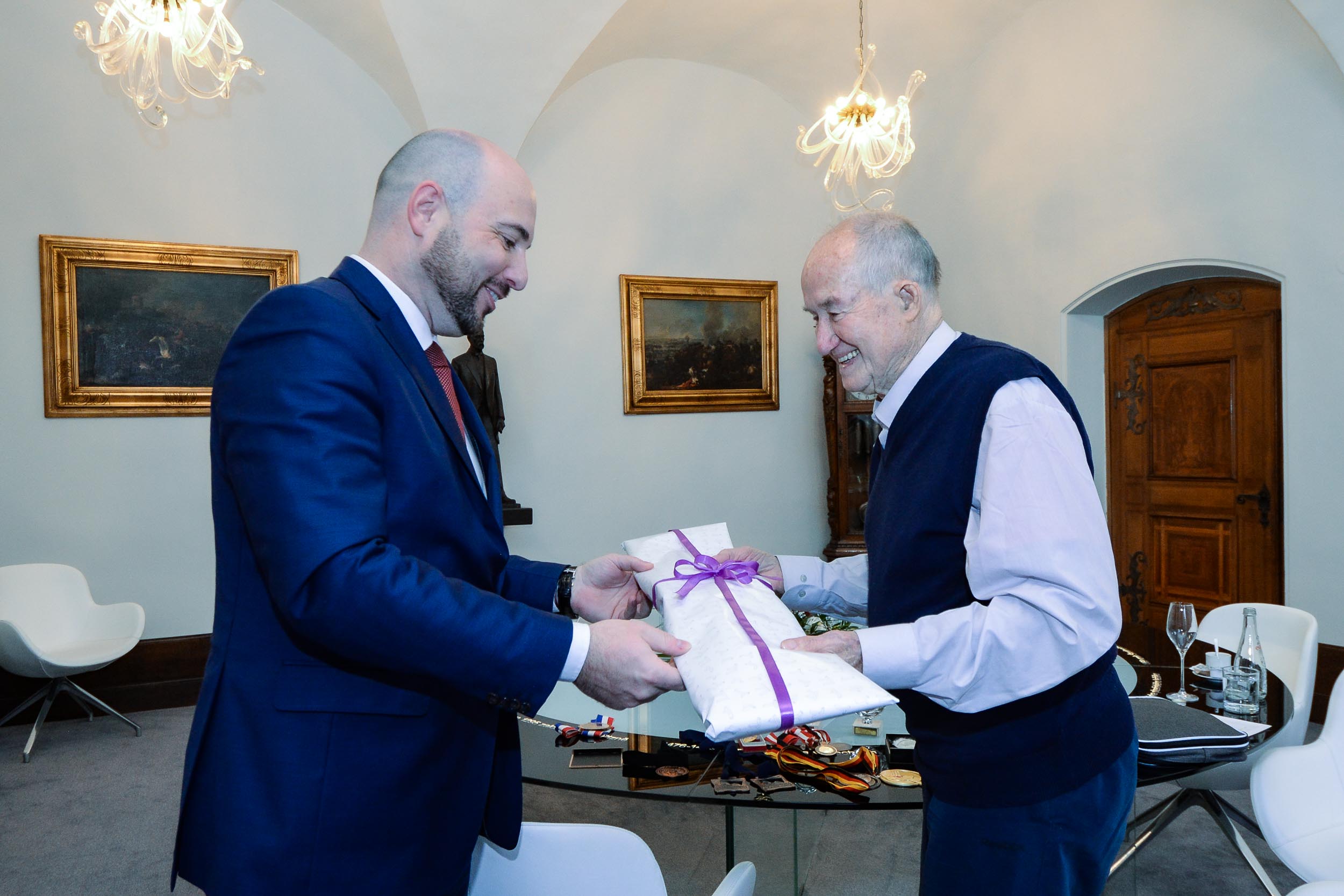 Mistr světa Rudolf Chroust oslavil pětadevadesátiny (foto: M. Pecuch, 9.1.2023)