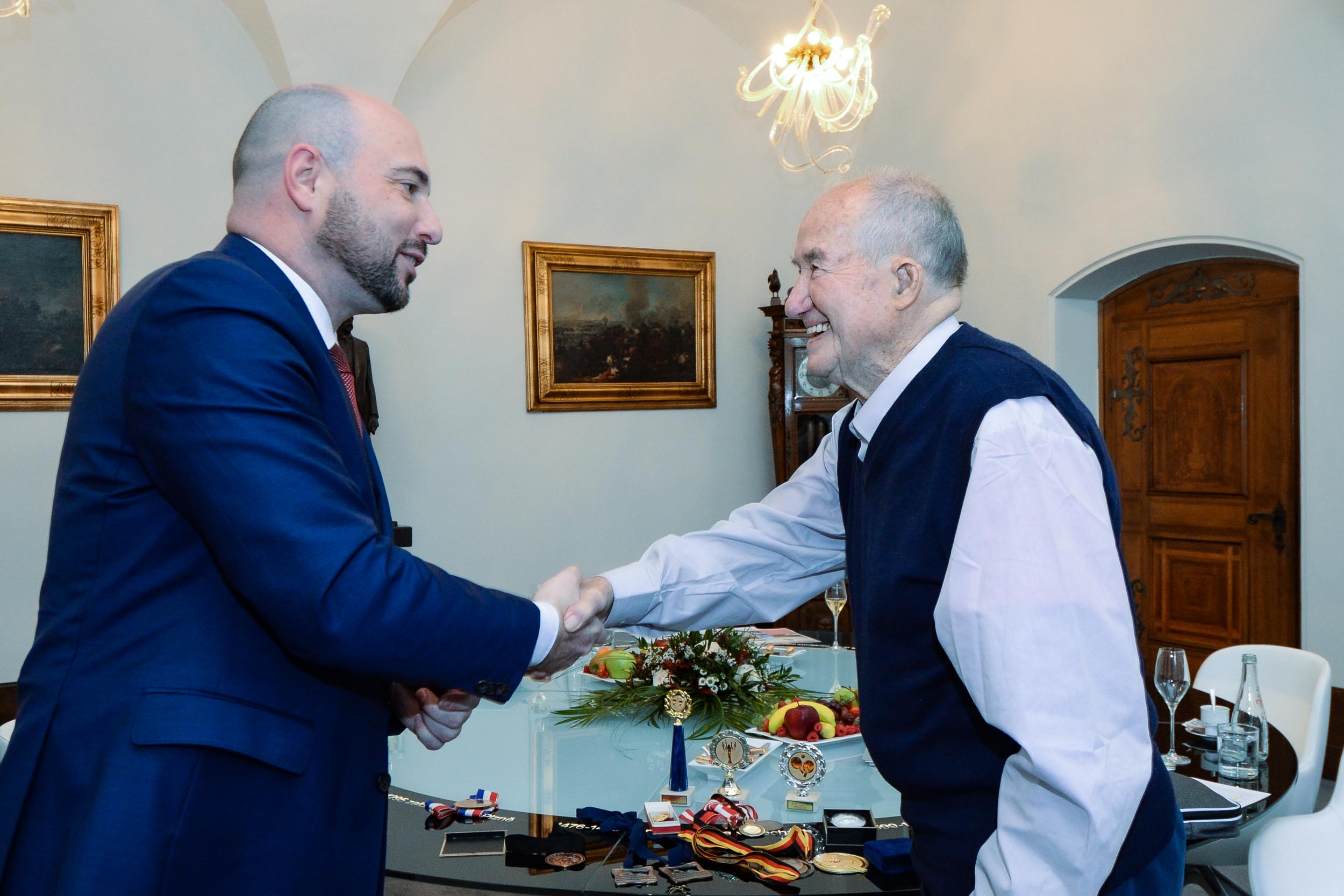 Mistr světa Rudolf Chroust oslavil pětadevadesátiny (foto: M. Pecuch, 9.1.2023)