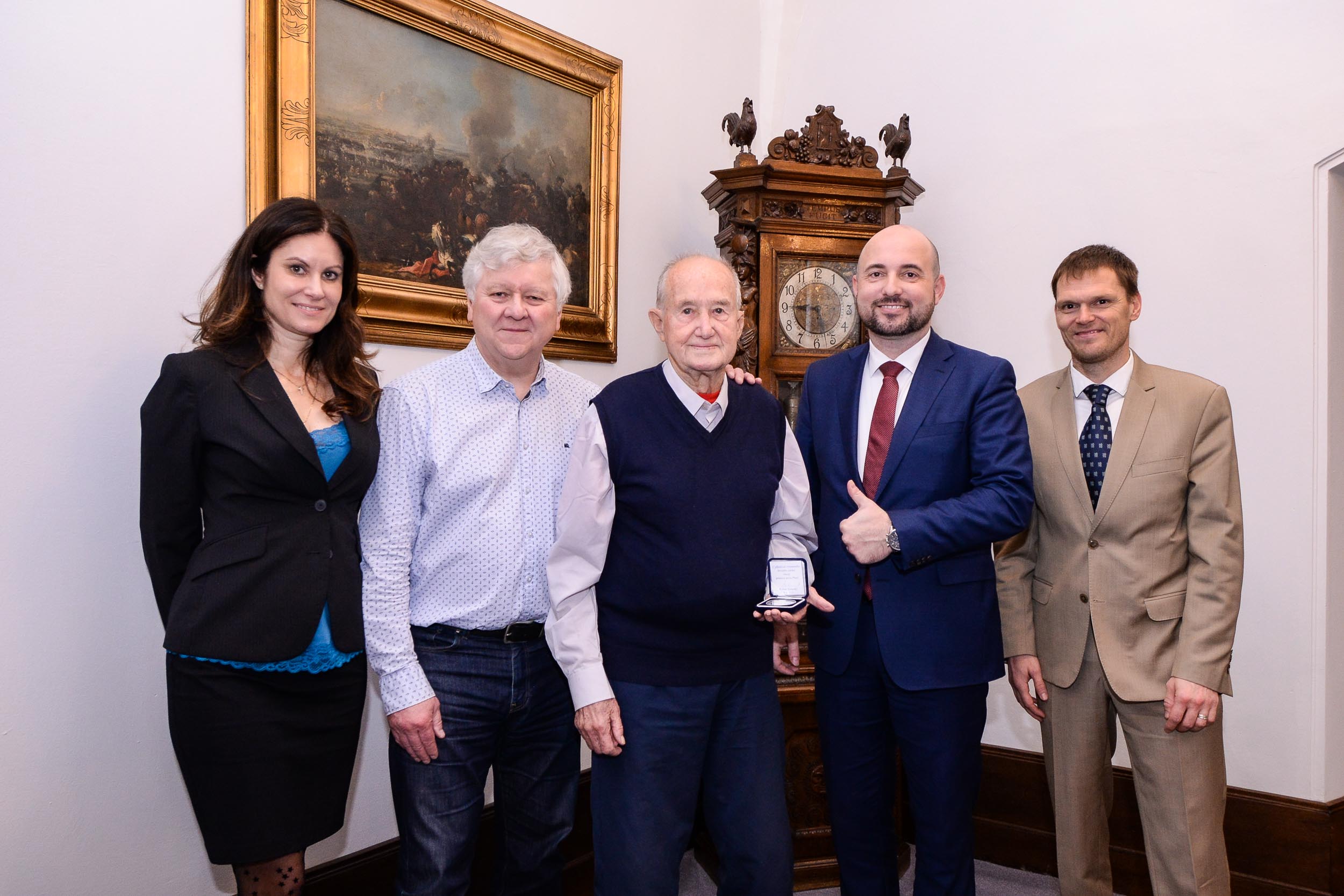 Mistr světa Rudolf Chroust oslavil pětadevadesátiny (foto: M. Pecuch, 9.1.2023)