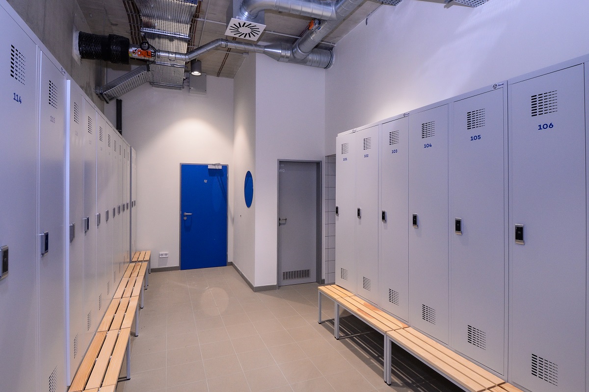 Nová víceúčelová městská sportovní hala v Krašovské (foto: M. Pecuch, 9.1.2023)