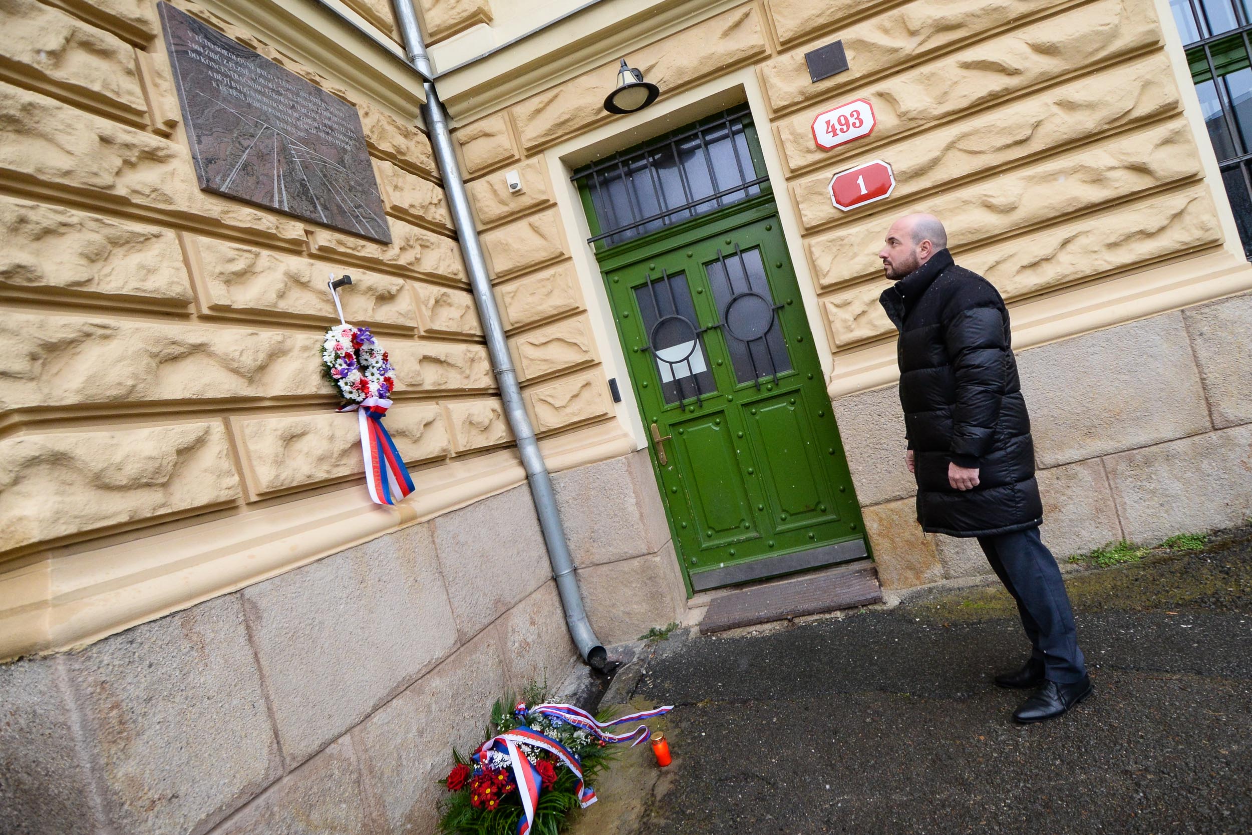 Plzeň uctila památku Židů, kteří byli před 81 lety deportováni do Terezína (foto: M. Pecuch, 22.1.2023)