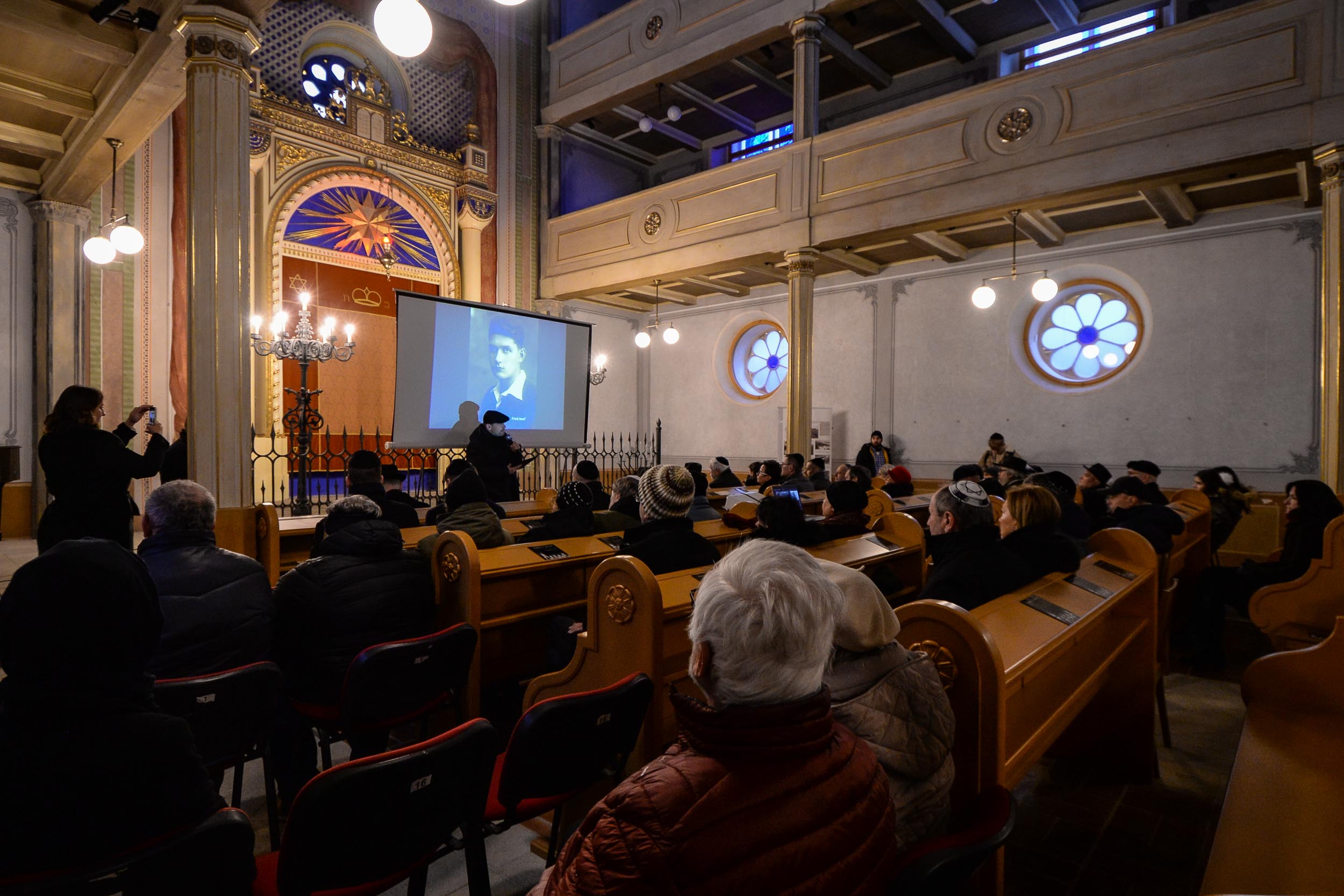 Plzeň uctila památku Židů, kteří byli před 81 lety deportováni do Terezína (foto: M. Pecuch, 22.1.2023)