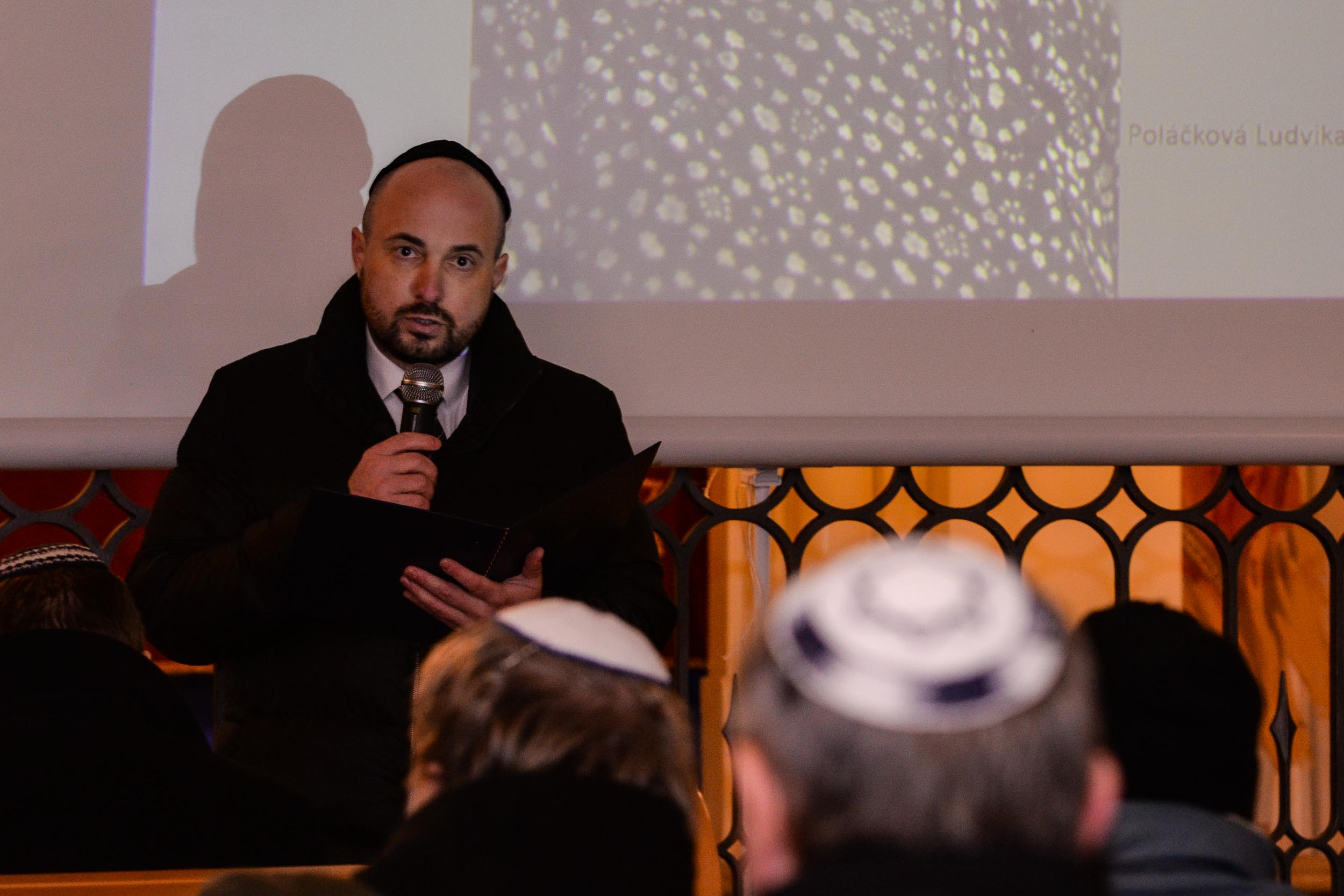 Plzeň uctila památku Židů, kteří byli před 81 lety deportováni do Terezína (foto: M. Pecuch, 22.1.2023)