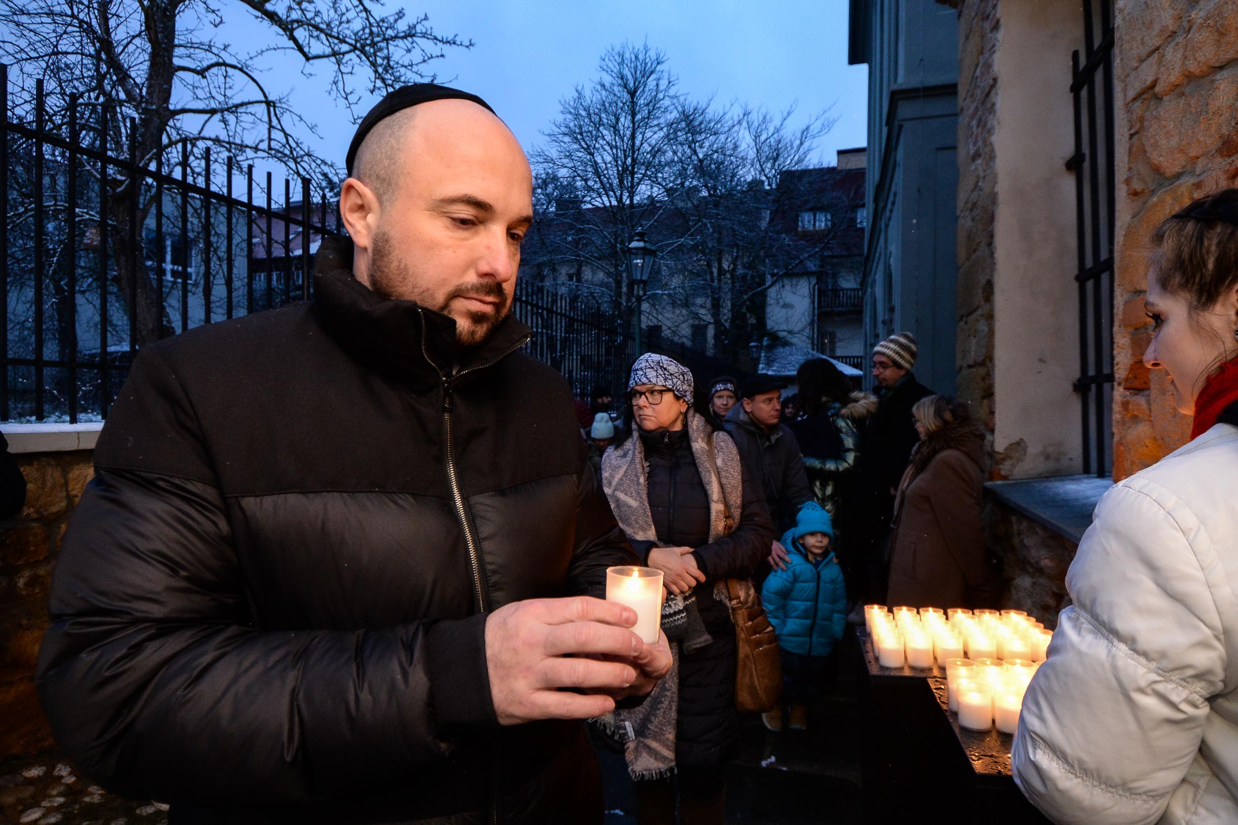 Plzeň uctila památku Židů, kteří byli před 81 lety deportováni do Terezína (foto: M. Pecuch, 22.1.2023)