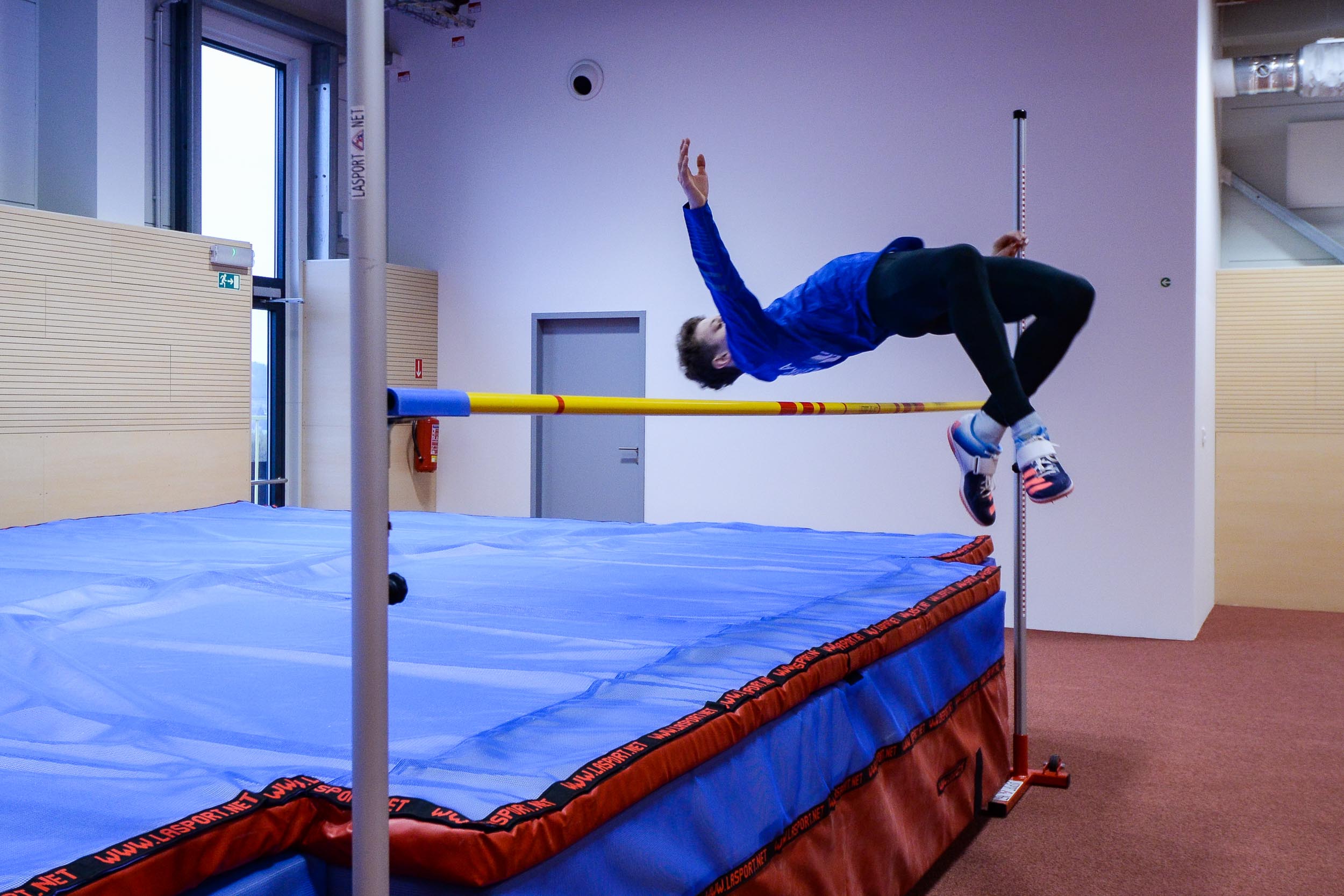 Sportovní gymnázium má novou atletickou halu (foto: M. Pecuch, 25.1.2023)