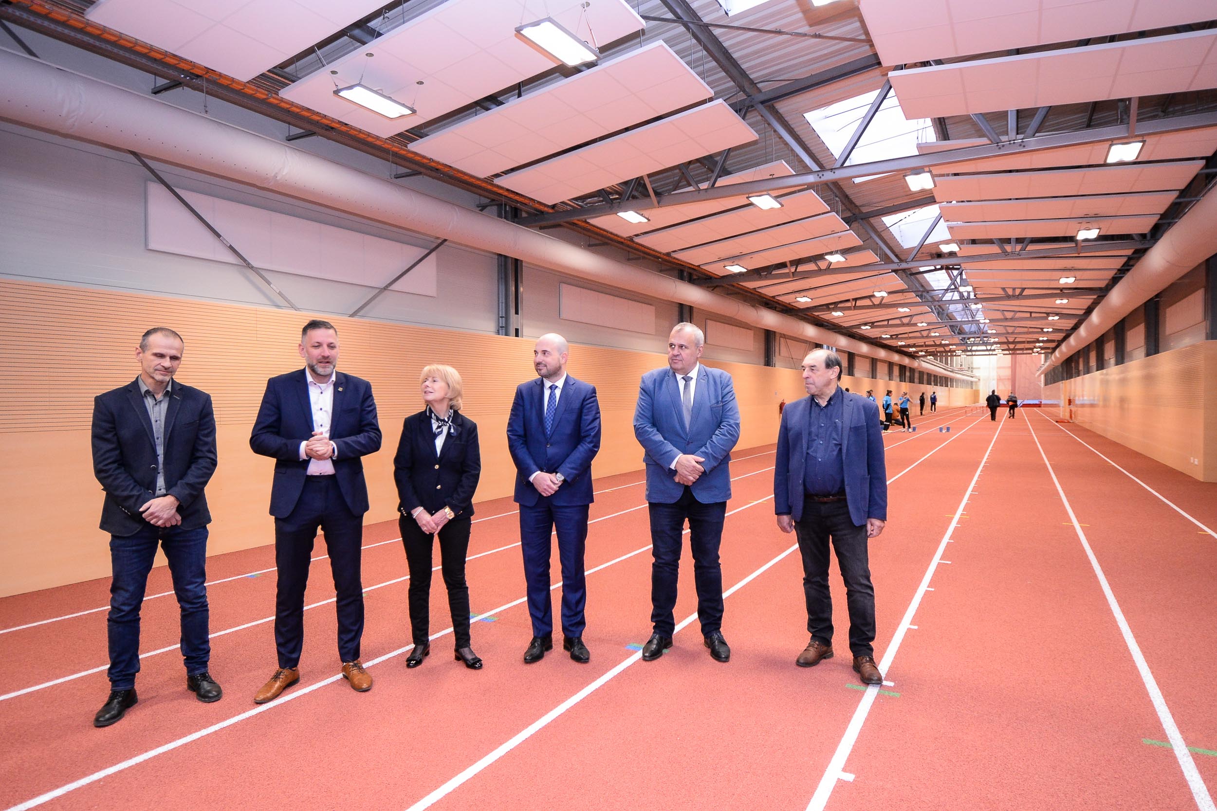 Sportovní gymnázium má novou atletickou halu (foto: M. Pecuch, 25.1.2023)