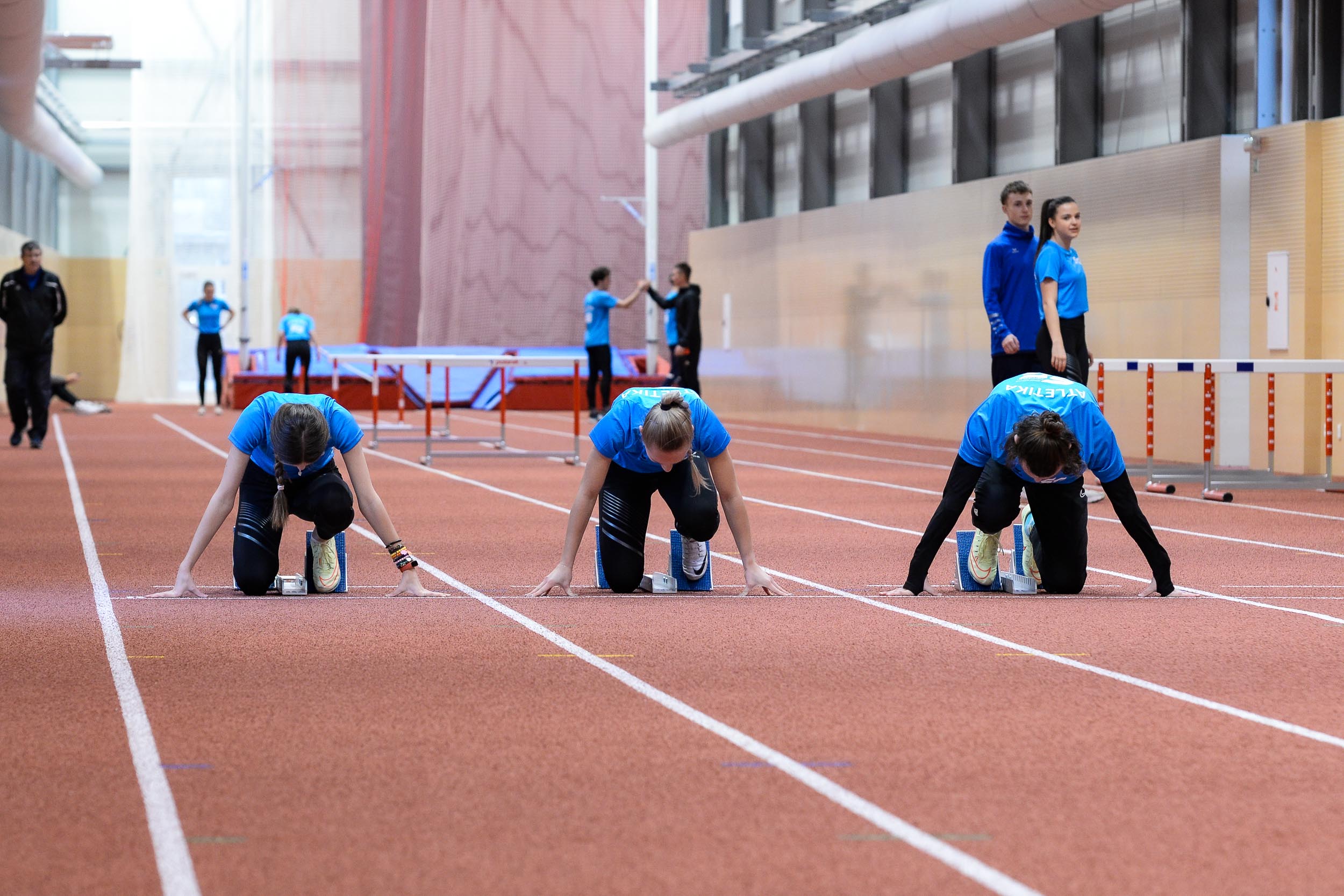 Sportovní gymnázium má novou atletickou halu (foto: M. Pecuch, 25.1.2023)