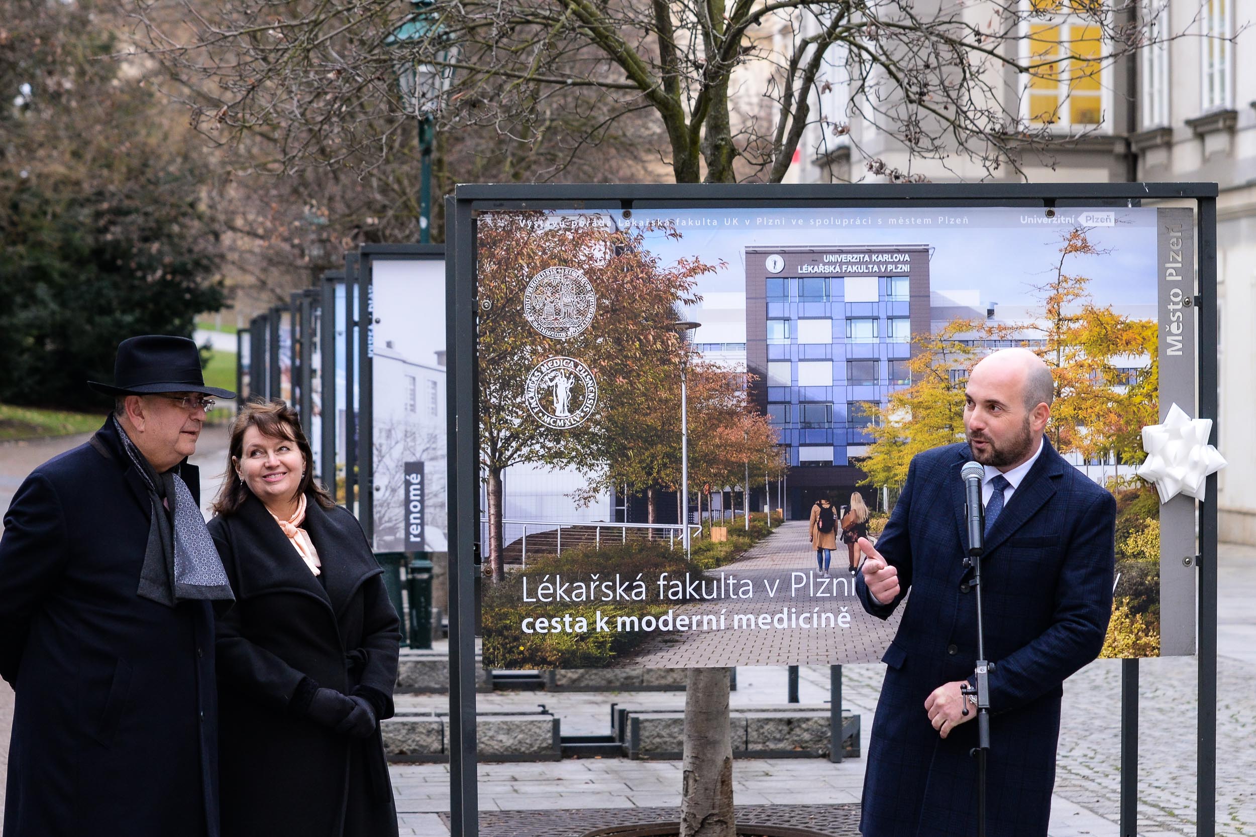 Výstava Lékařská fakulta v Plzni Univerzity Karlovy – cesta k moderní medicíně (foto: M. Pecuch, 1.2.2023)