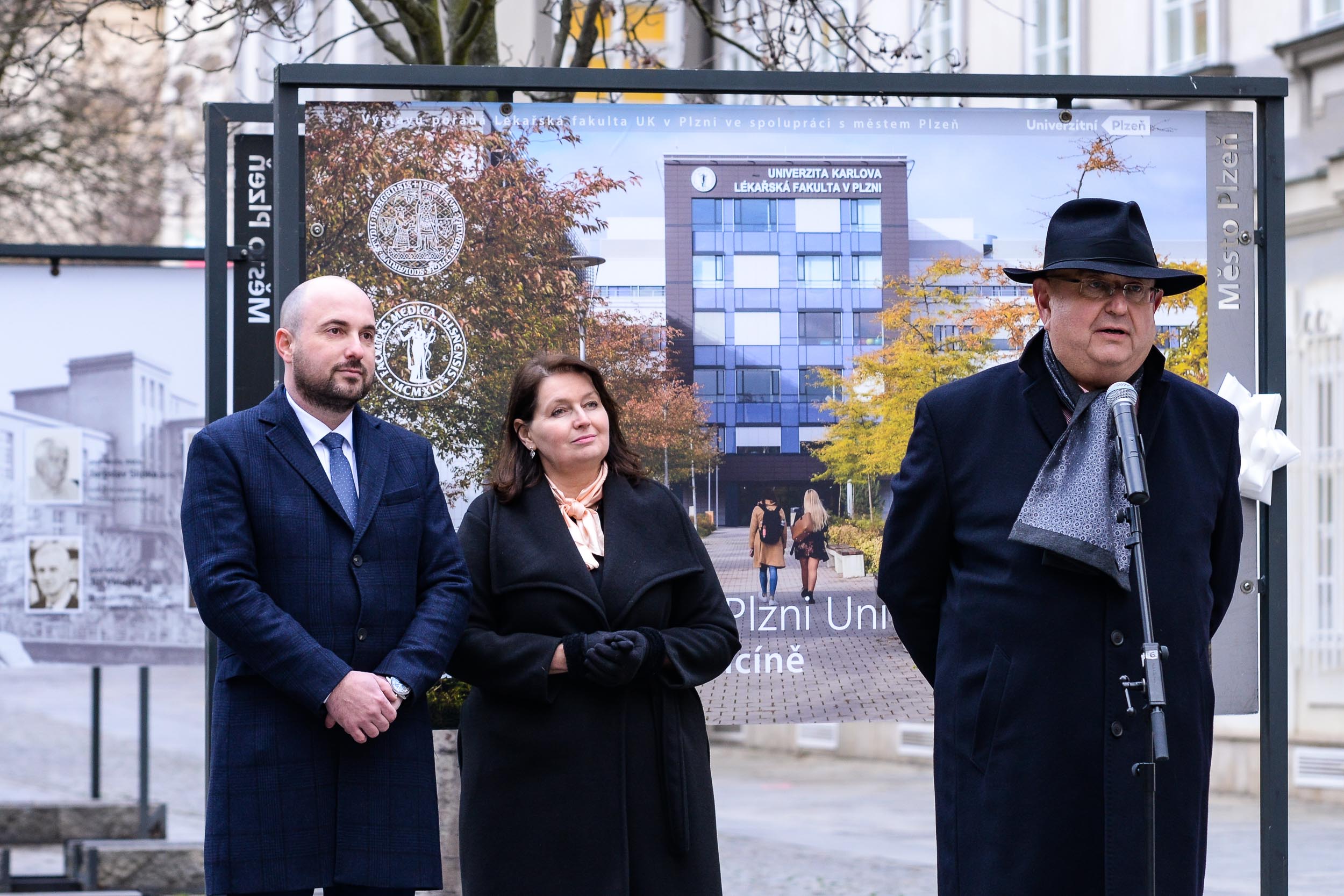 Výstava Lékařská fakulta v Plzni Univerzity Karlovy – cesta k moderní medicíně (foto: M. Pecuch, 1.2.2023)