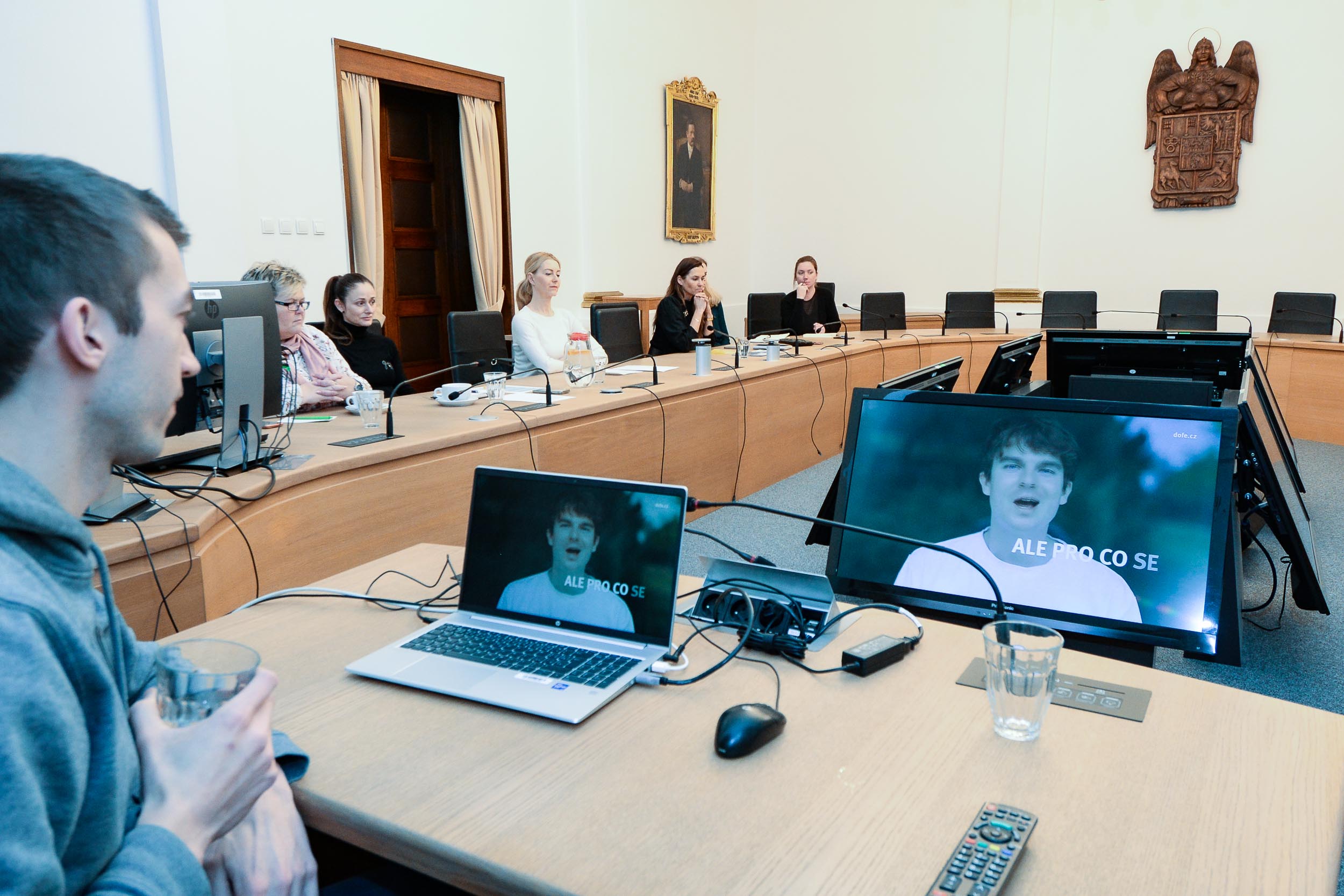 Na plzeňské radnici zasedali předsedové žákovského parlamentu (foto: M. Pecuch, 2.2.2023)