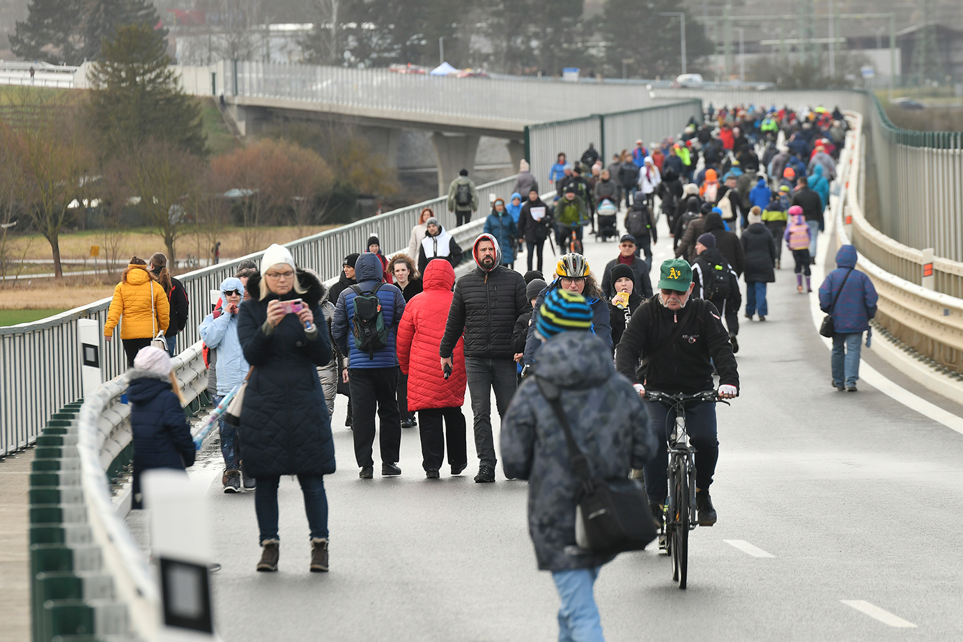 Západní okruh Plzně se otevřel řidičům (foto: M. Chaloupka, 19.2.2023)