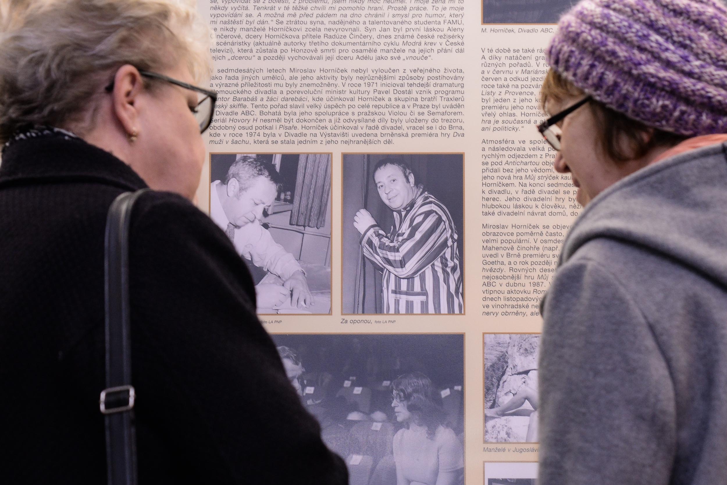 Tady jsem se narodil - výstava o Miroslavu Horníčkovi a Plzni (foto: M. Pecuch, 20.2.2023)