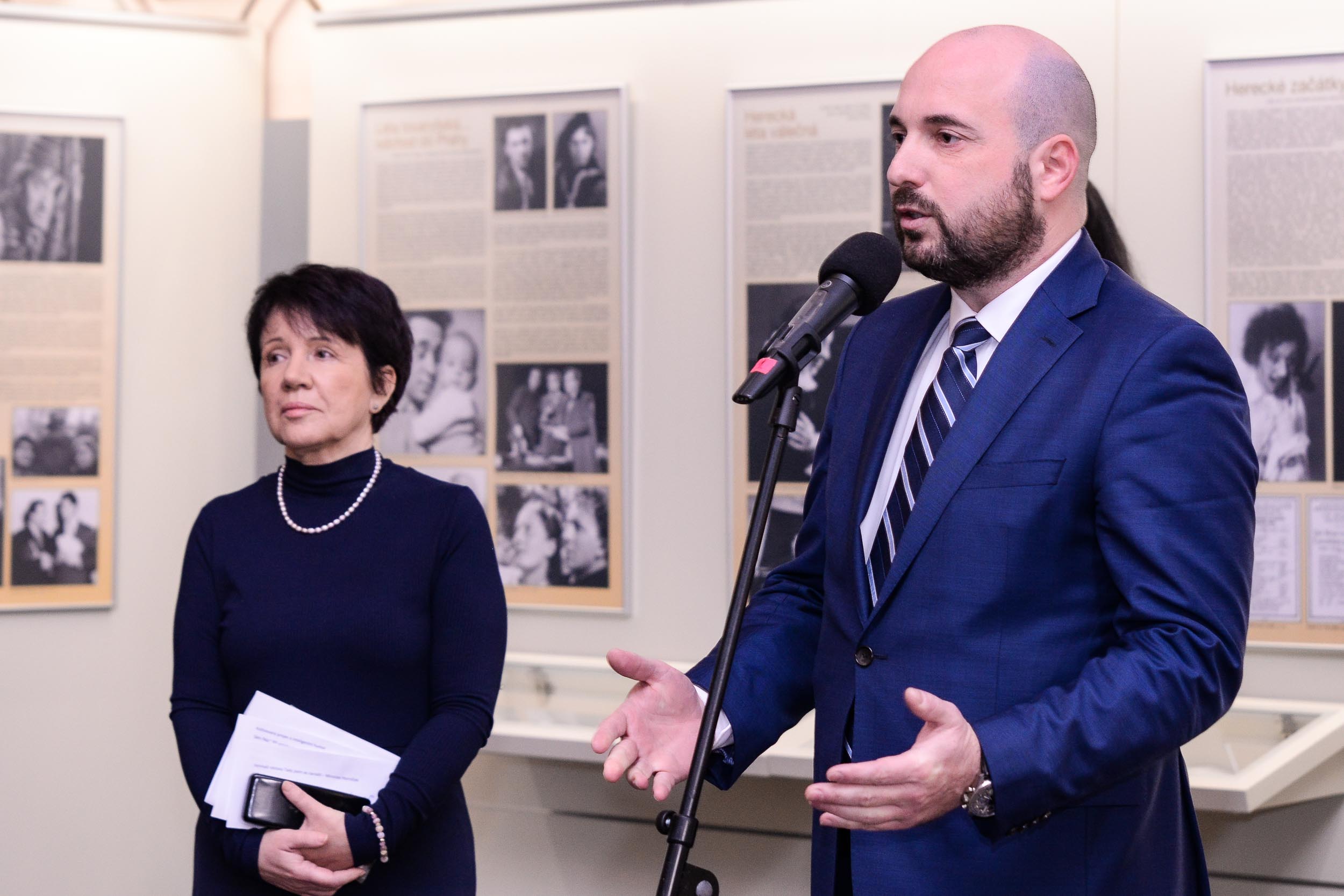 Tady jsem se narodil - výstava o Miroslavu Horníčkovi a Plzni (foto: M. Pecuch, 20.2.2023)