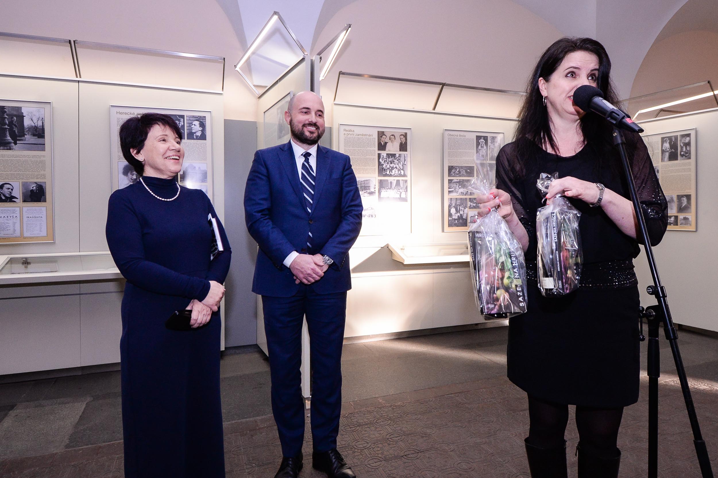 Tady jsem se narodil - výstava o Miroslavu Horníčkovi a Plzni (foto: M. Pecuch, 20.2.2023)