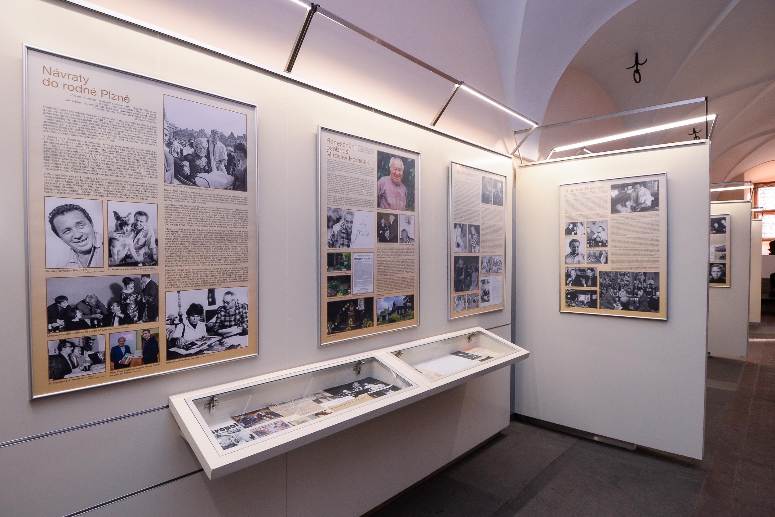 Tady jsem se narodil - výstava o Miroslavu Horníčkovi a Plzni (foto: M. Pecuch, 20.2.2023)