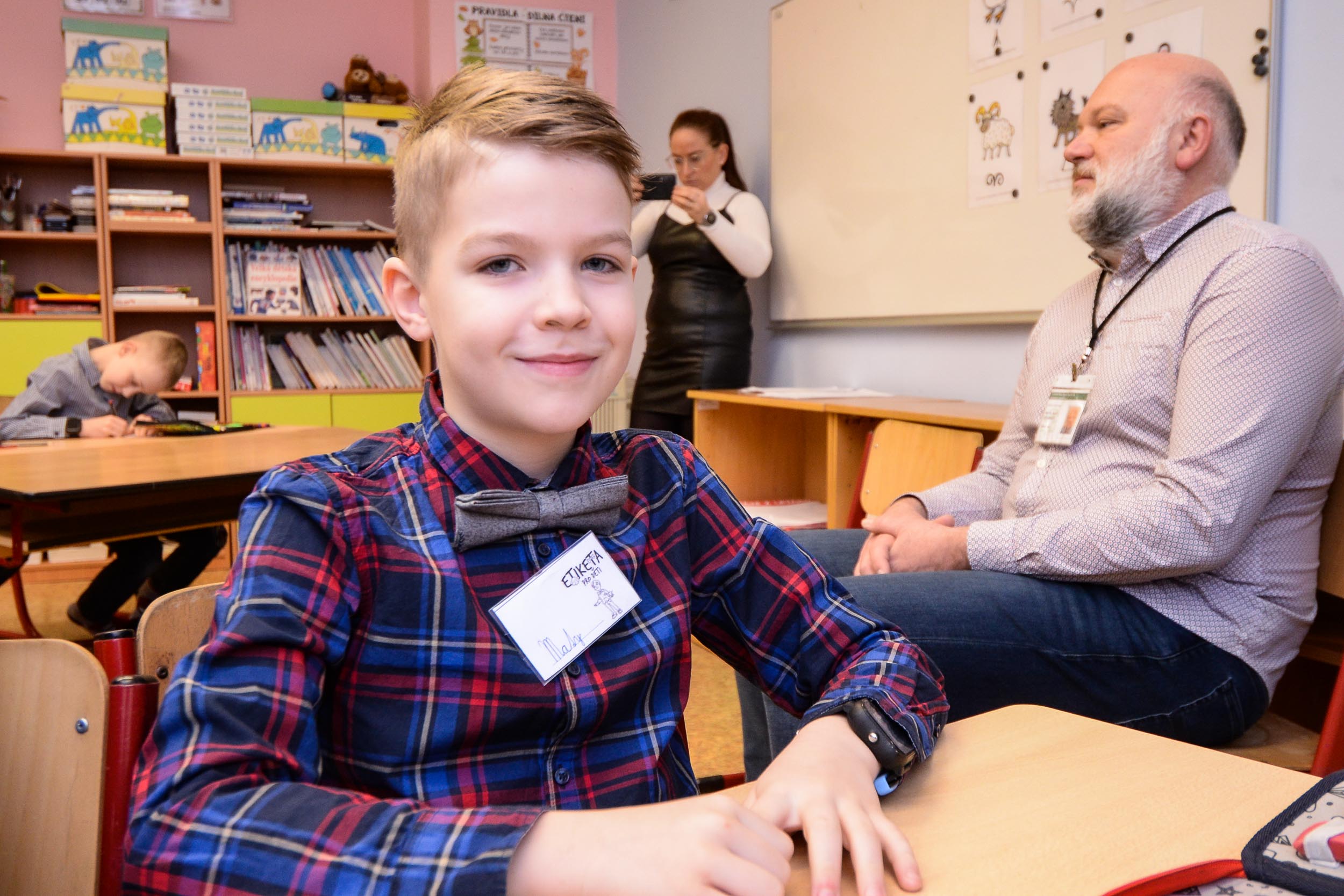 Hodina etikety na 1. ZŠ (foto: M. Pecuch, 7.3.2023)