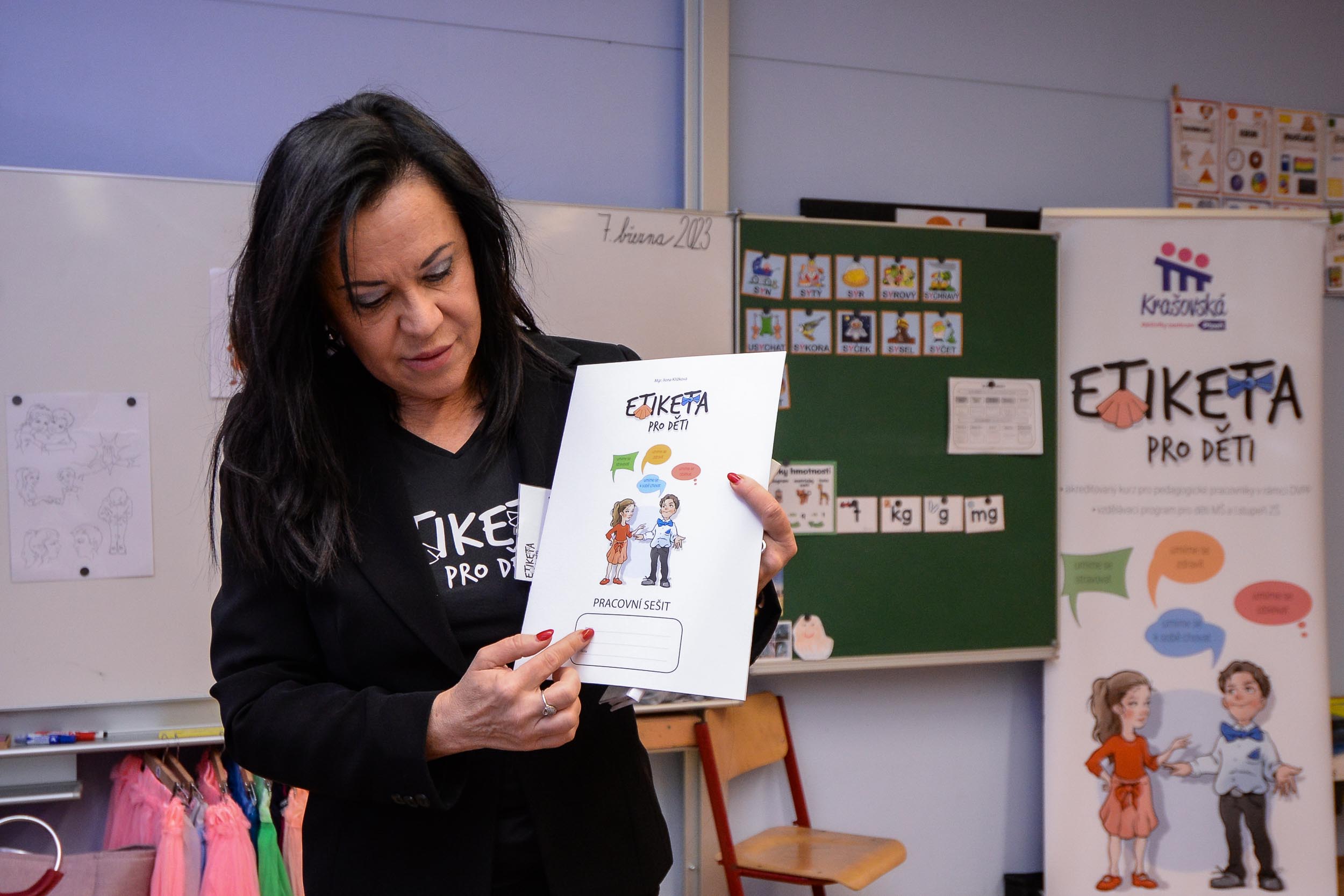 Hodina etikety na 1. ZŠ (foto: M. Pecuch, 7.3.2023)