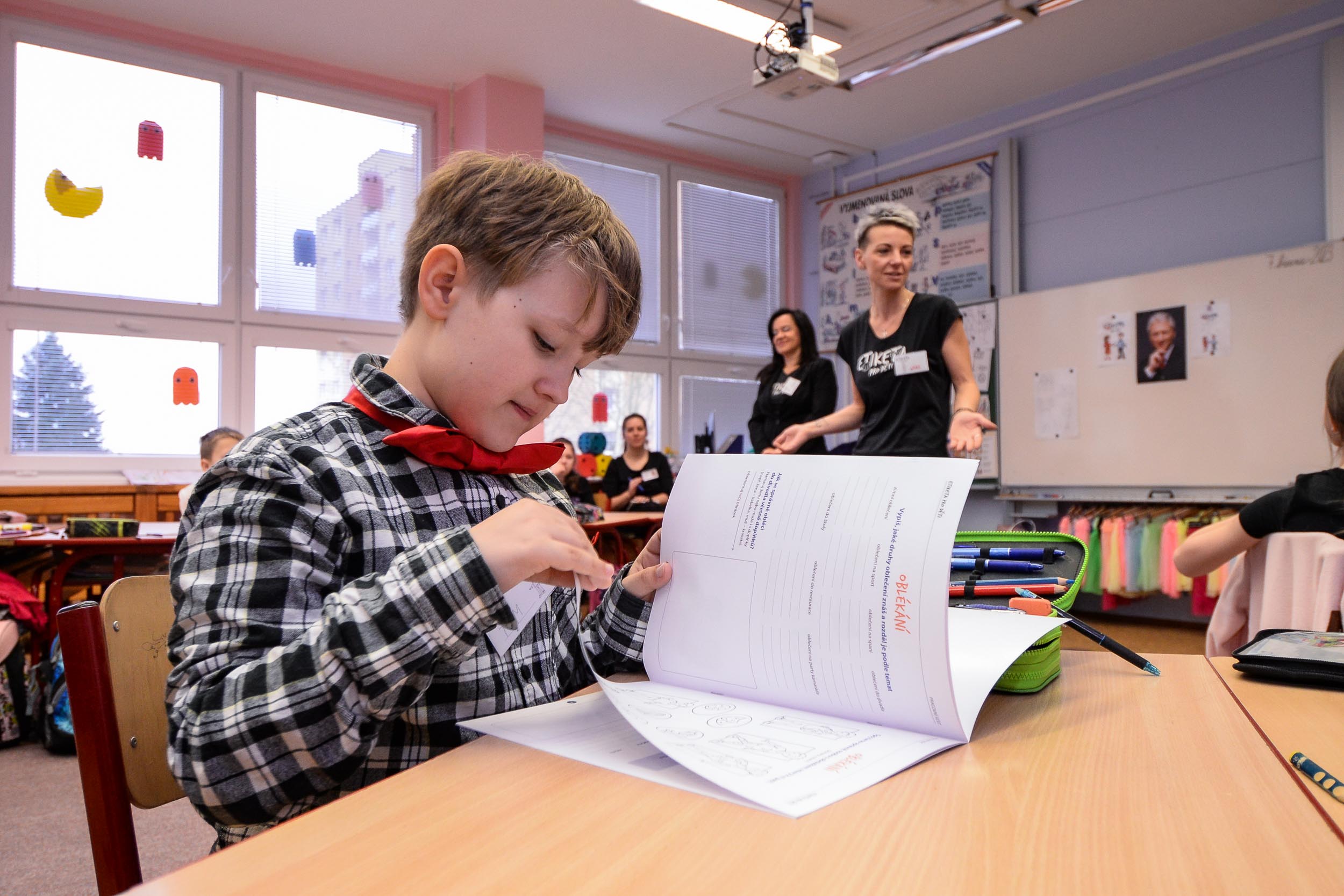 Hodina etikety na 1. ZŠ (foto: M. Pecuch, 7.3.2023)