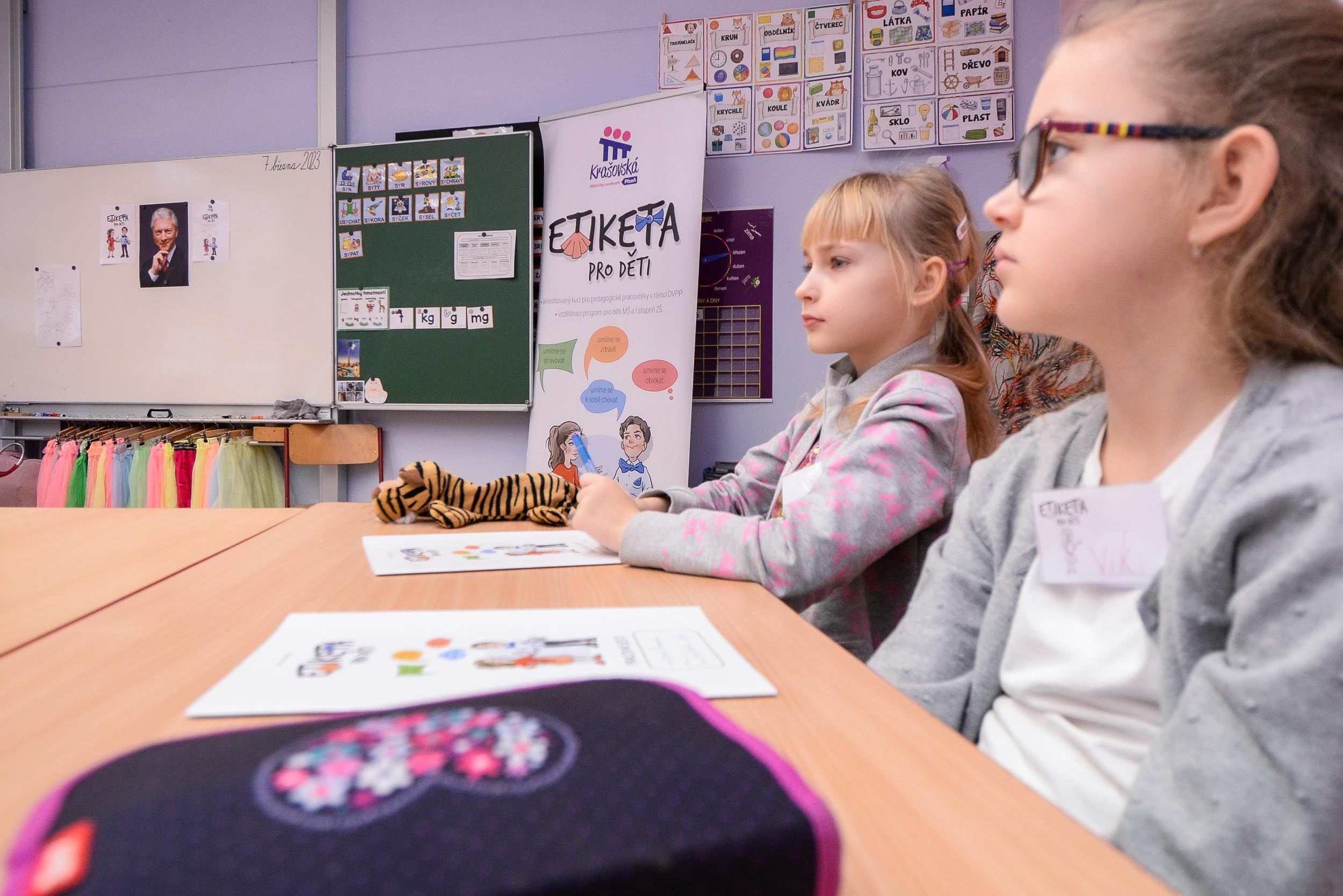 Hodina etikety na 1. ZŠ (foto: M. Pecuch, 7.3.2023)
