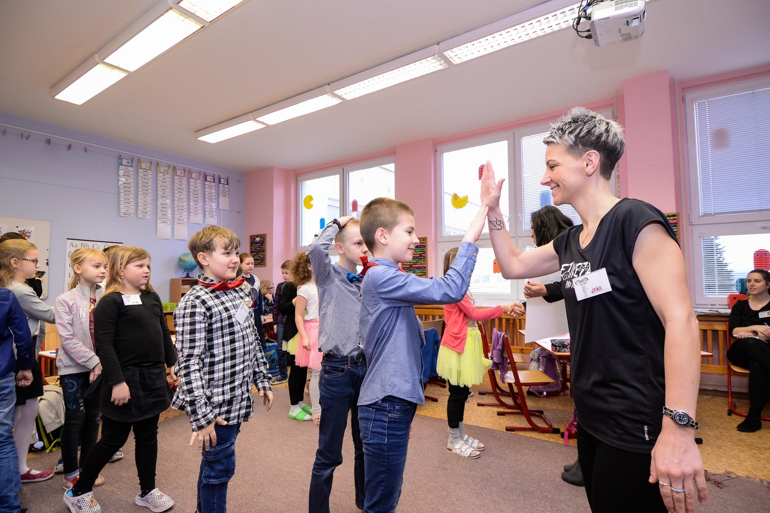 Hodina etikety na 1. ZŠ (foto: M. Pecuch, 7.3.2023)