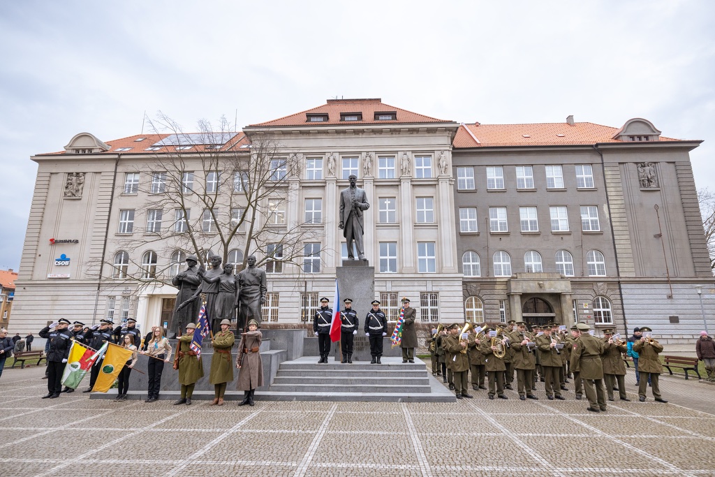 Plzeňané si připomněli 173. výročí narození T. G. Masaryka (foto: R. Muchka, 7.3.2023)