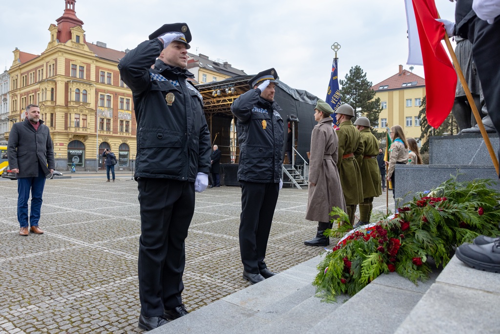 Plzeňané si připomněli 173. výročí narození T. G. Masaryka (foto: R. Muchka, 7.3.2023)