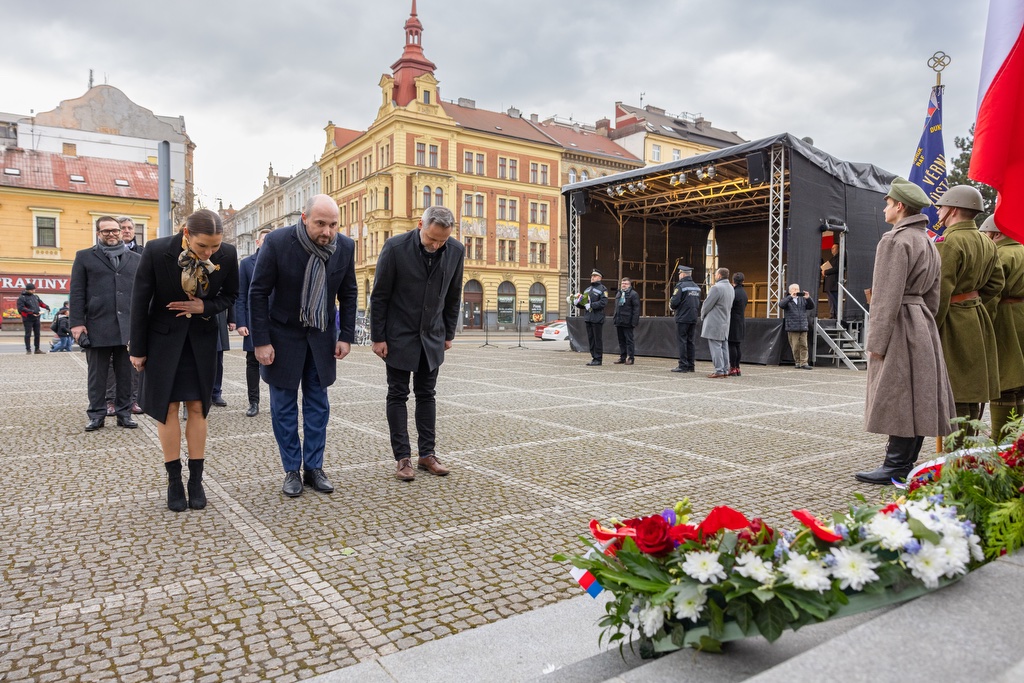 Plzeňané si připomněli 173. výročí narození T. G. Masaryka (foto: R. Muchka, 7.3.2023)