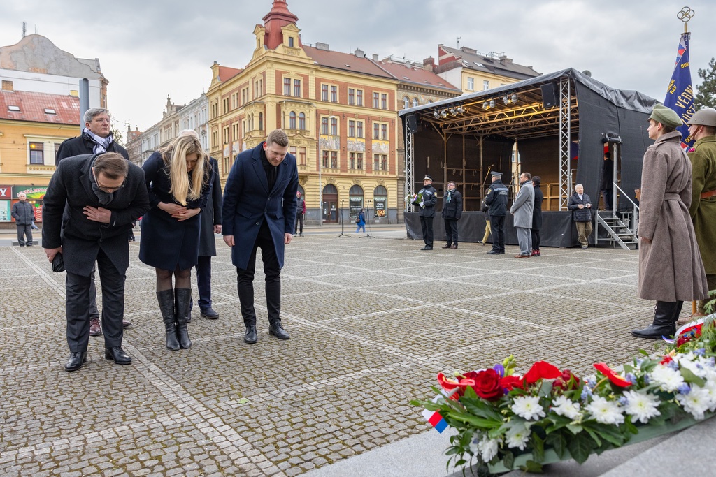 Plzeňané si připomněli 173. výročí narození T. G. Masaryka (foto: R. Muchka, 7.3.2023)