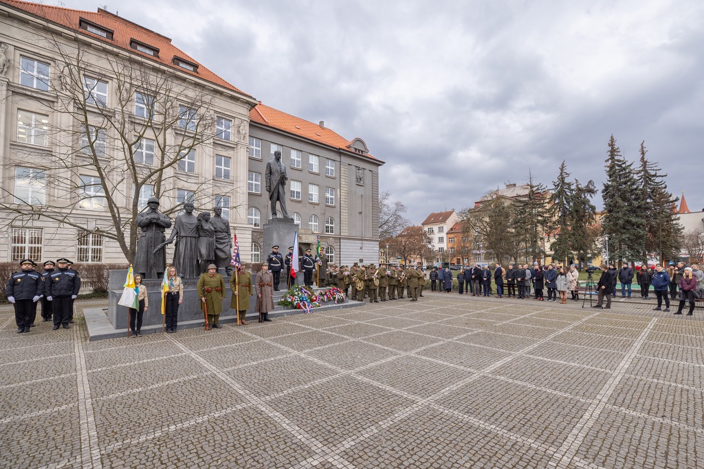Plzeňané si připomněli 173. výročí narození T. G. Masaryka (foto: R. Muchka, 7.3.2023)
