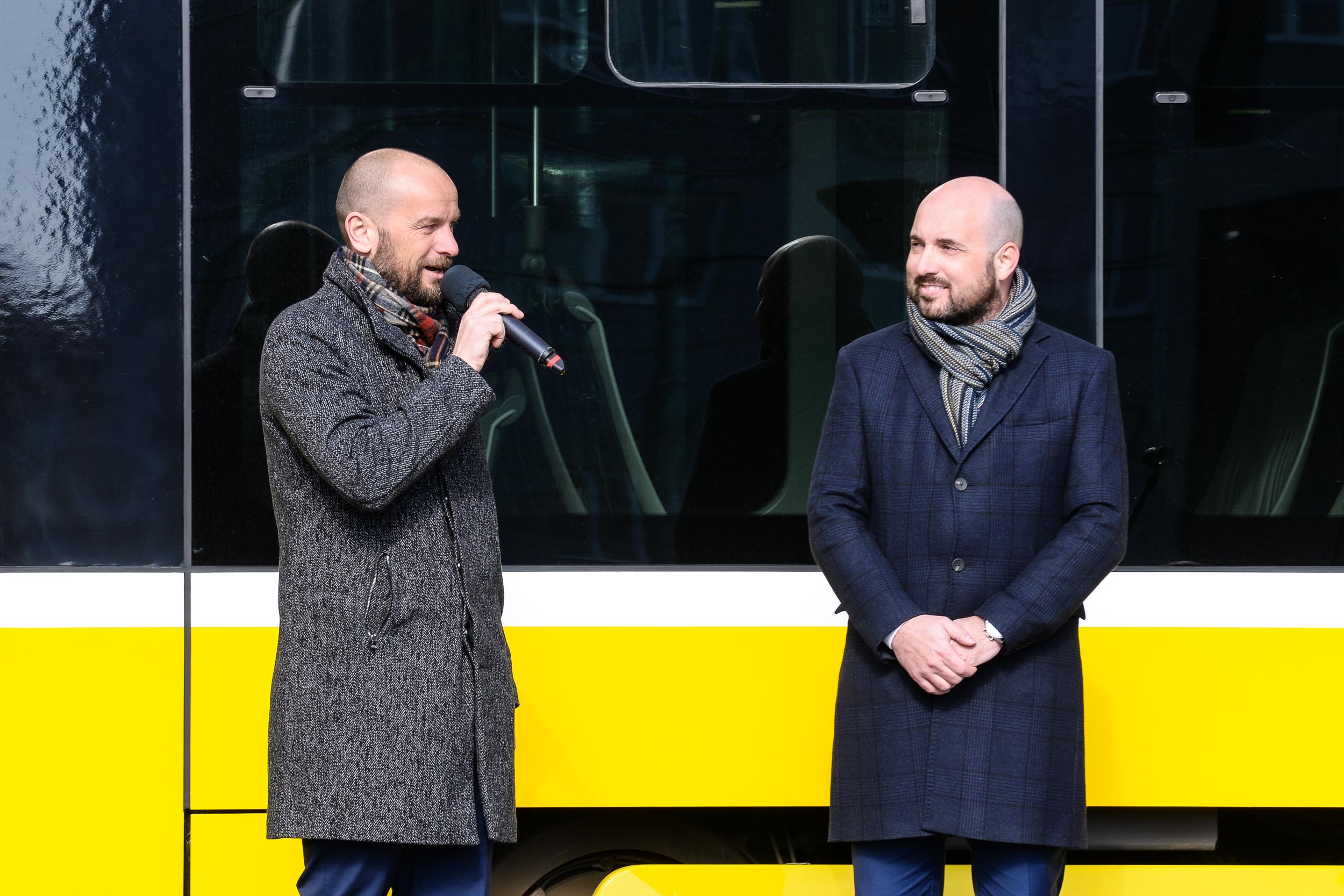 Zahájení provozu nové vozovny Slovany (foto: M. Pecuch, 16.3.2023)