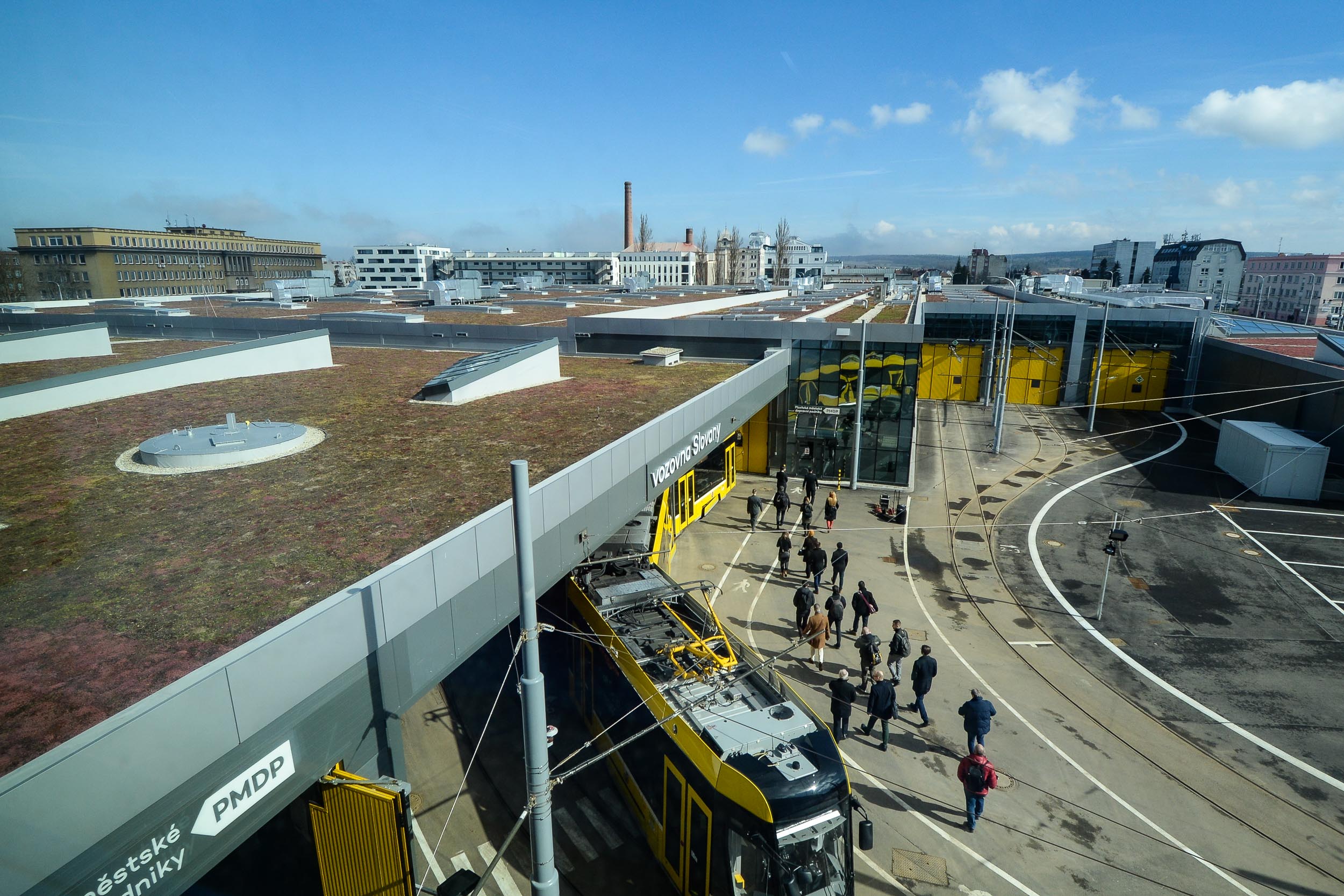 Zahájení provozu nové vozovny Slovany (foto: M. Pecuch, 16.3.2023)