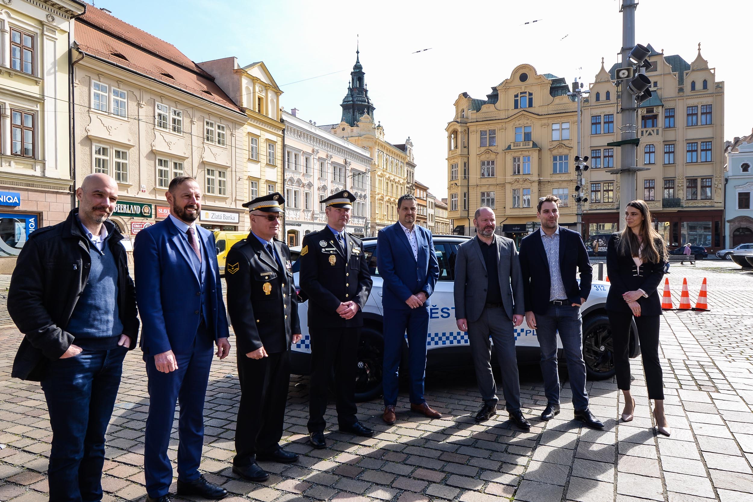 Plzeňští strážníci mají nový elektromobil (foto: M. Pecuch, 27.4.2023)