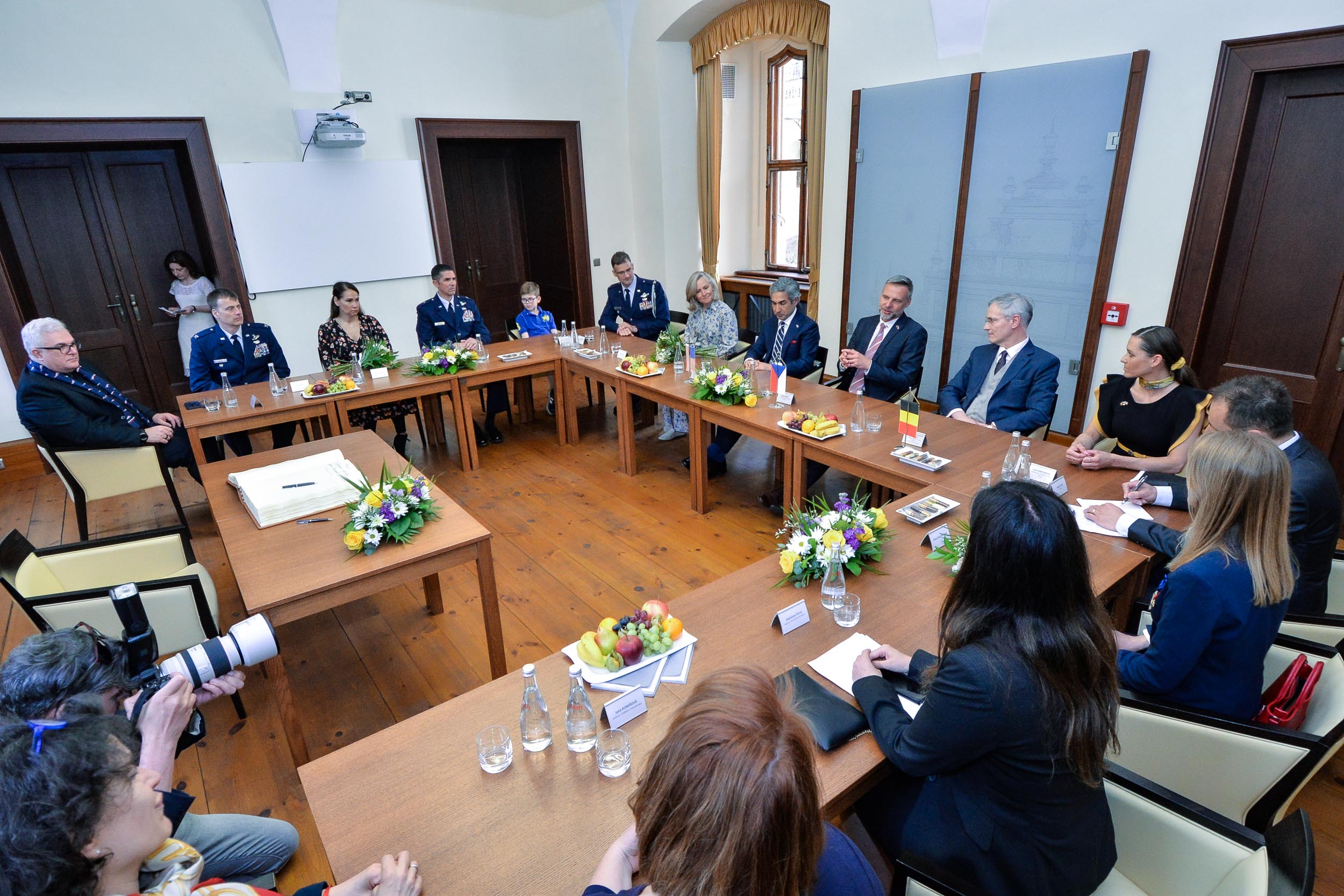 Slavnosti svobody 2023 - Setkání a pietní akt na plzeňské radnice (foto: M. Pecuch, 6.5.2023)
