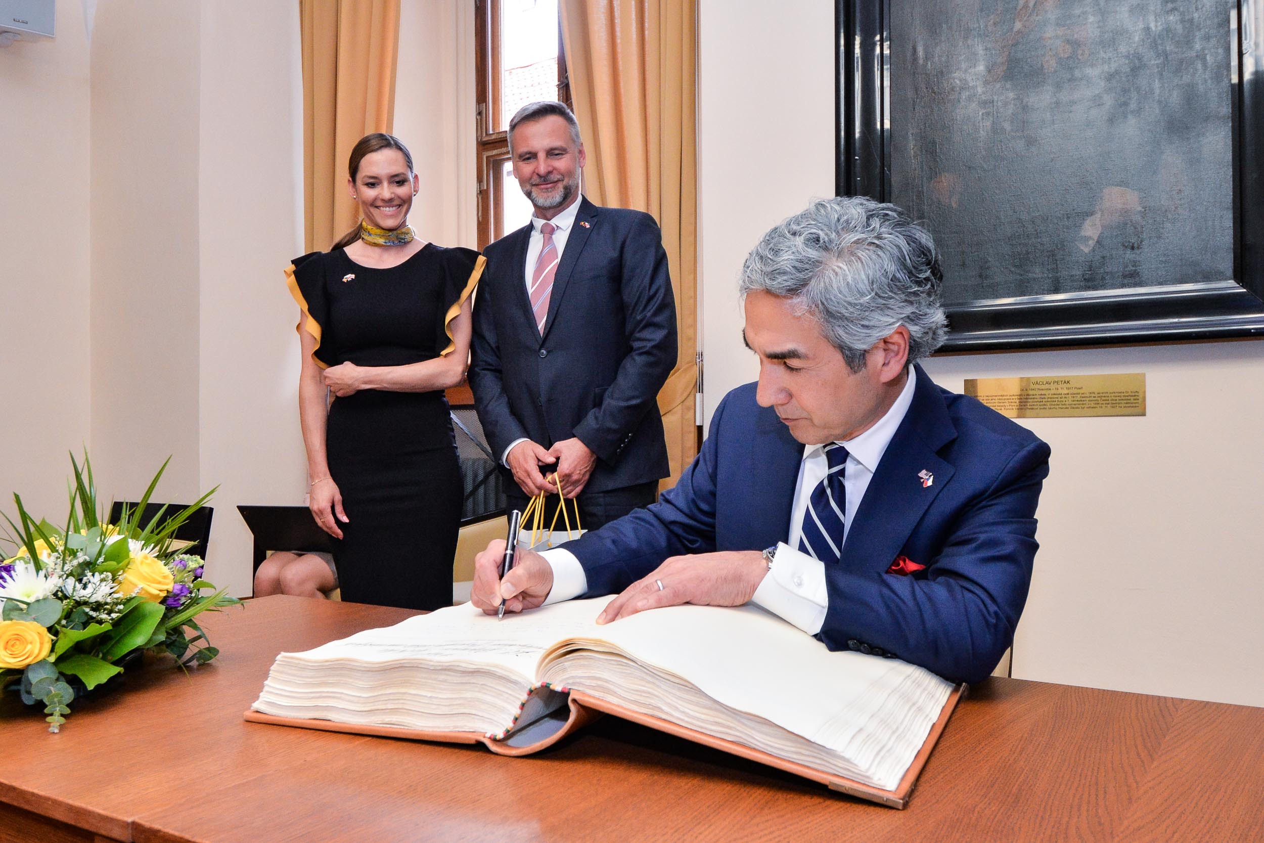 Slavnosti svobody 2023 - Setkání a pietní akt na plzeňské radnice (foto: M. Pecuch, 6.5.2023)