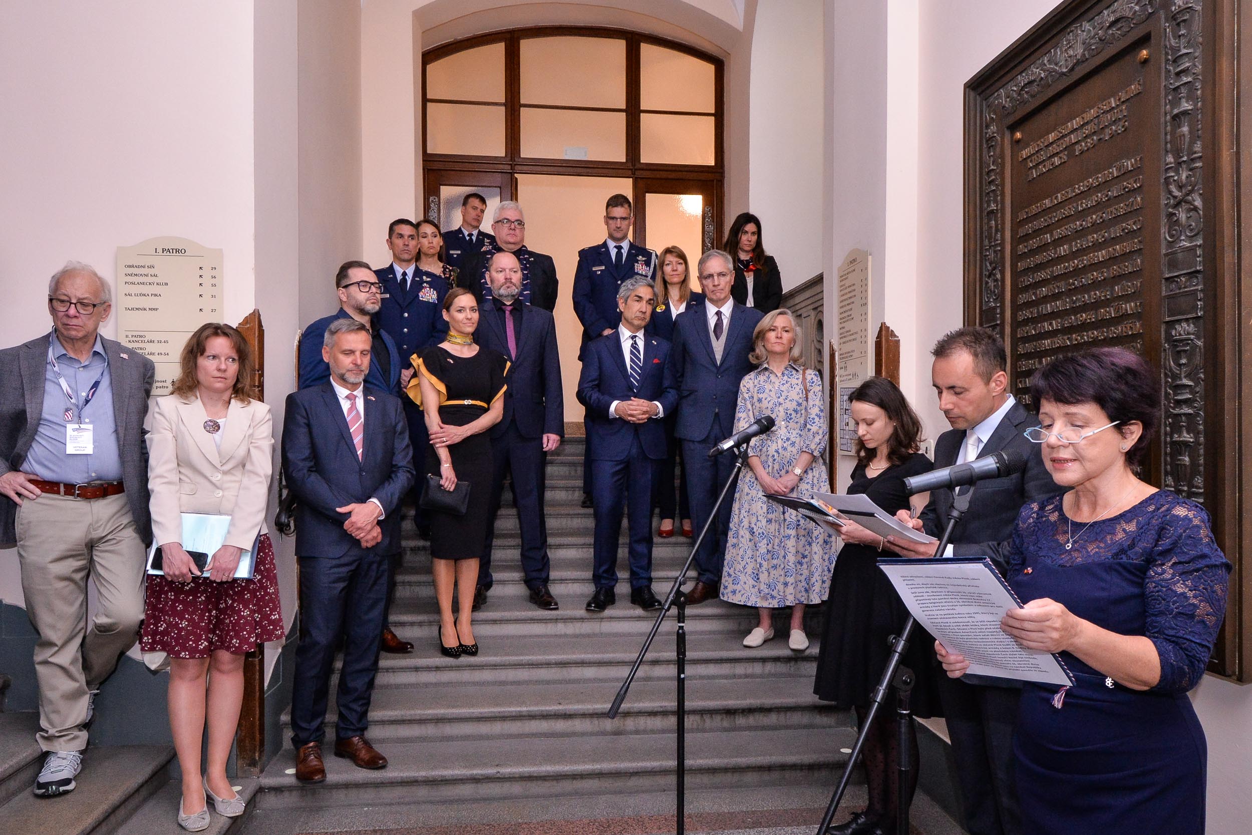 Slavnosti svobody 2023 - Setkání a pietní akt na plzeňské radnice (foto: M. Pecuch, 6.5.2023)