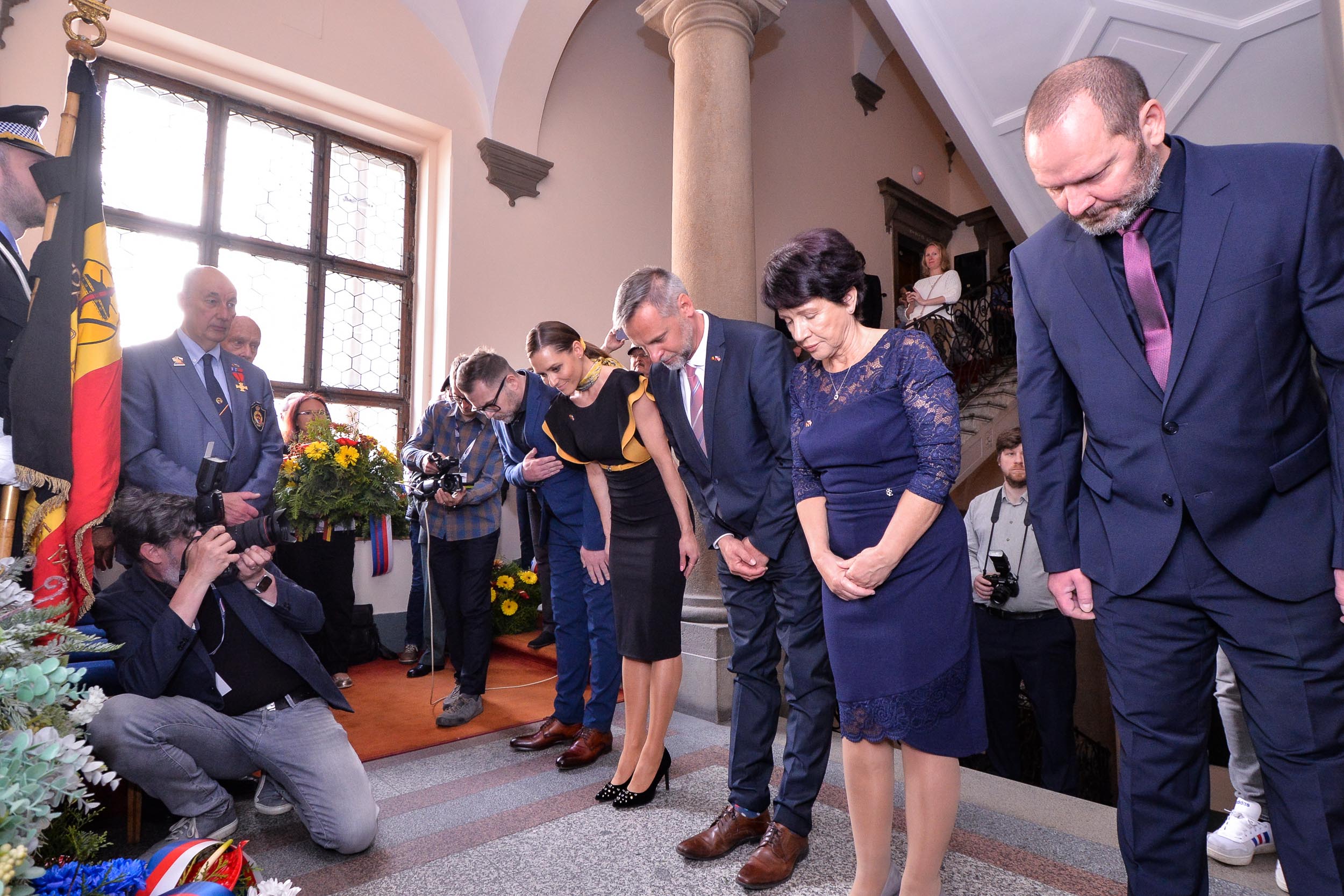 Slavnosti svobody 2023 - Setkání a pietní akt na plzeňské radnice (foto: M. Pecuch, 6.5.2023)