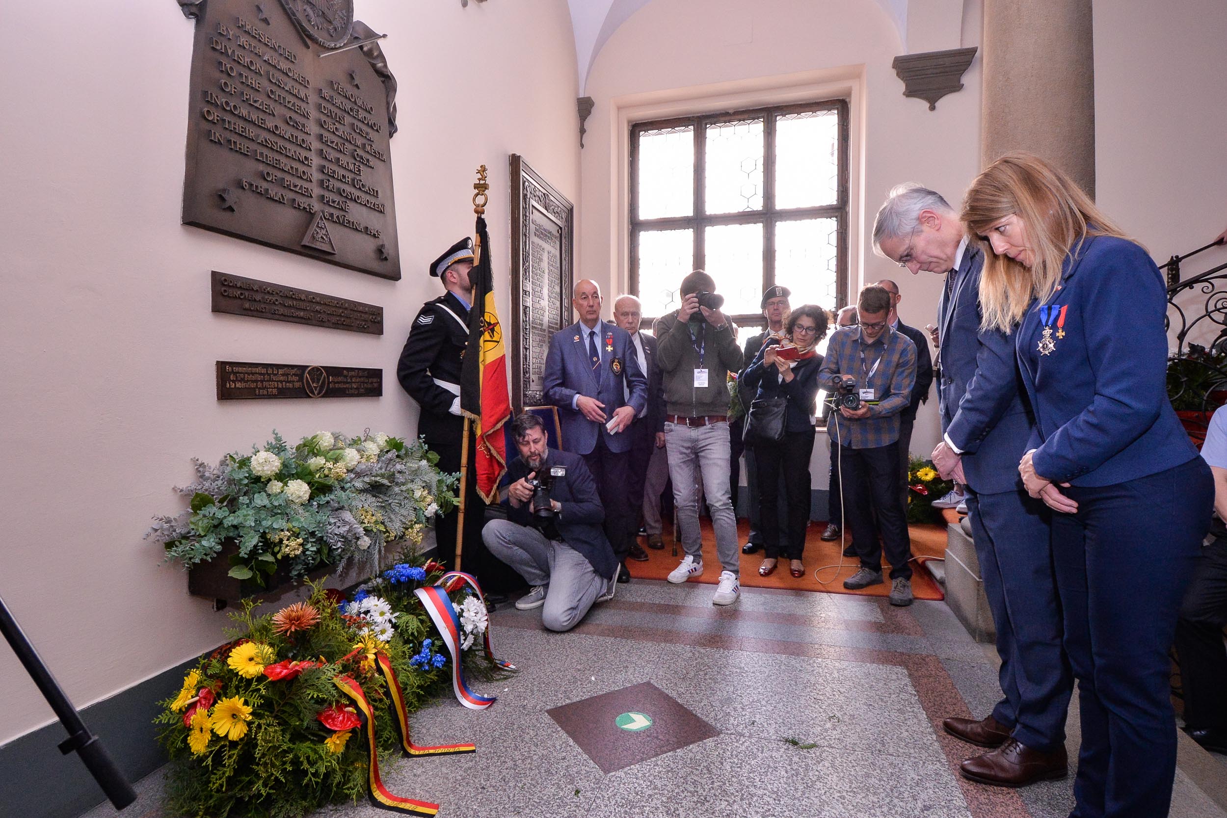 Slavnosti svobody 2023 - Setkání a pietní akt na plzeňské radnice (foto: M. Pecuch, 6.5.2023)