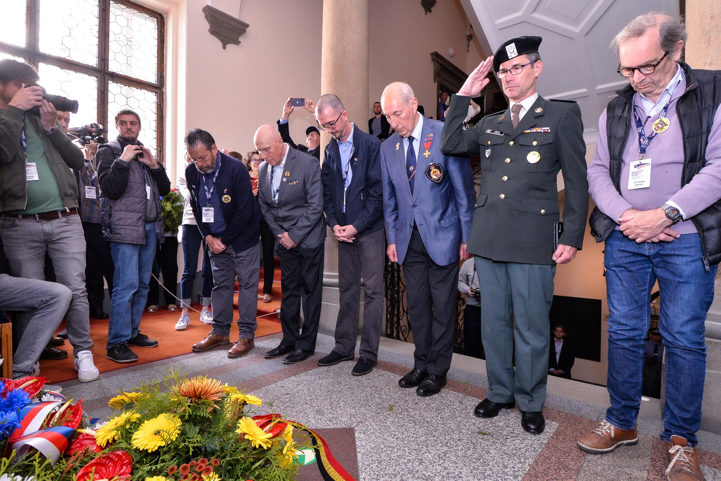 Slavnosti svobody 2023 - Setkání a pietní akt na plzeňské radnice (foto: M. Pecuch, 6.5.2023)