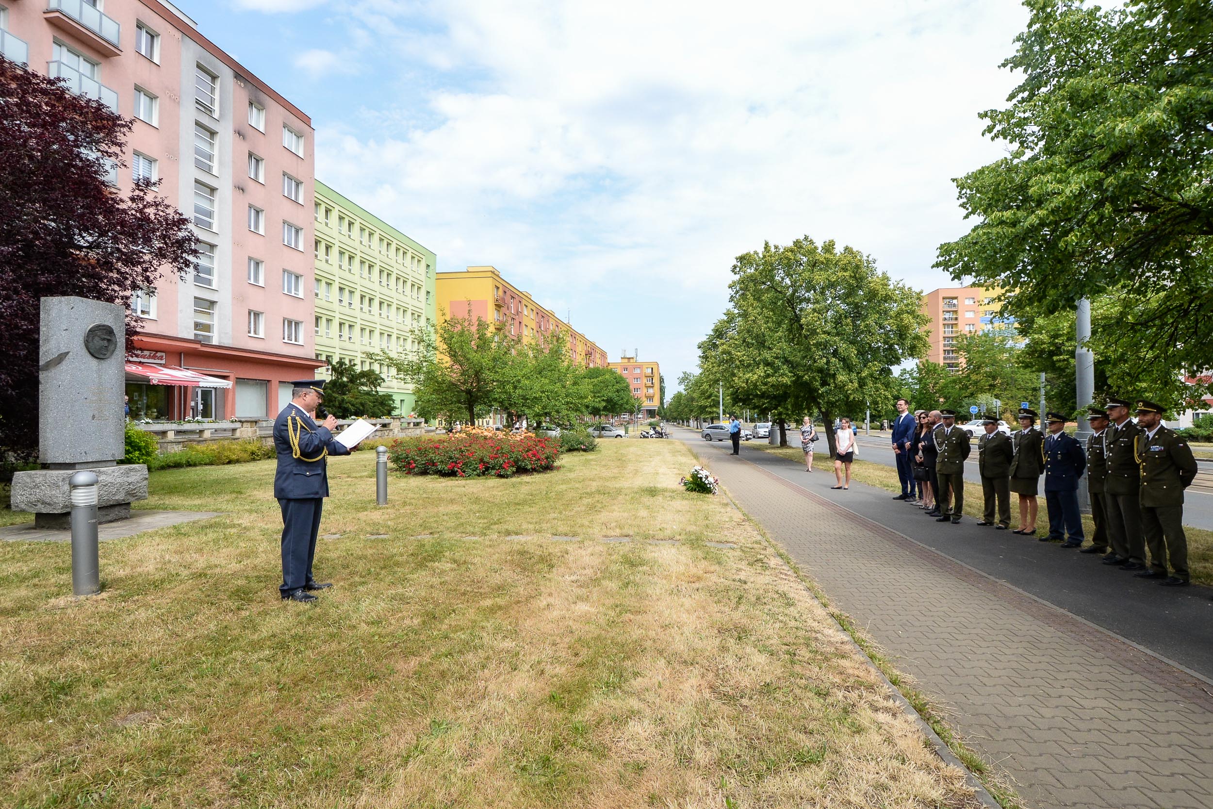 V Plzni připomněli památku generála Píky (foto: M. Pecuch, 21.6.2023)