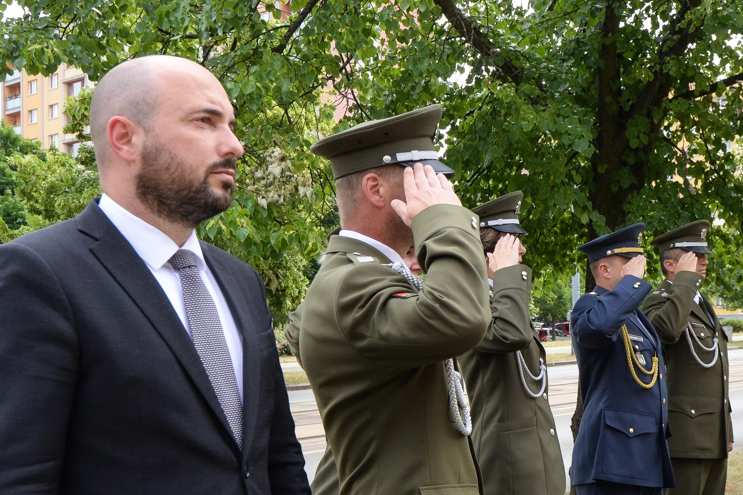 V Plzni připomněli památku generála Píky (foto: M. Pecuch, 21.6.2023)