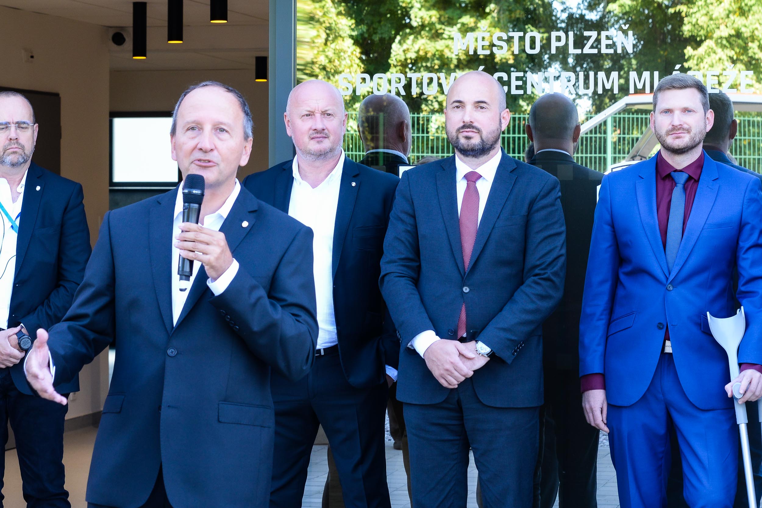 Zázemí tréninkového centra Štruncovy sady bylo dnes slavnostně otevřeno (foto: M. Pecuch, 11.8.2023)