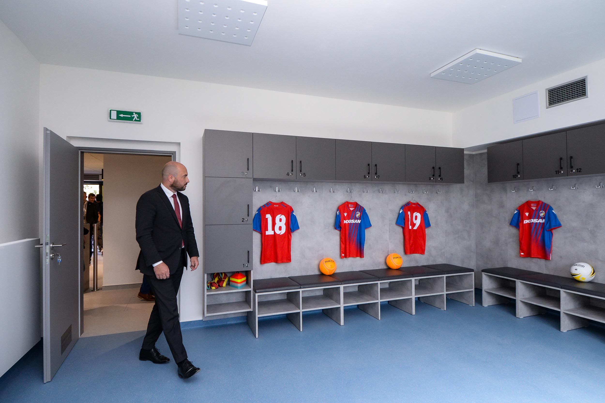 Zázemí tréninkového centra Štruncovy sady bylo dnes slavnostně otevřeno (foto: M. Pecuch, 11.8.2023)