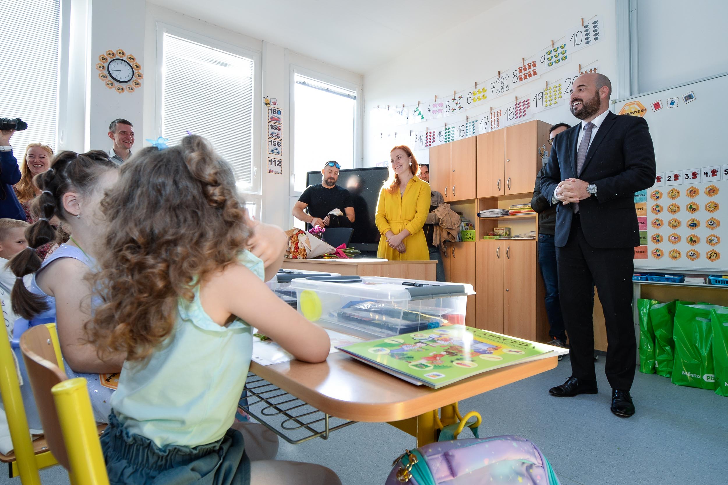 První školní den na 33. ZŠ v Plzni (foto: M. Pecuch, 4.9.2023)