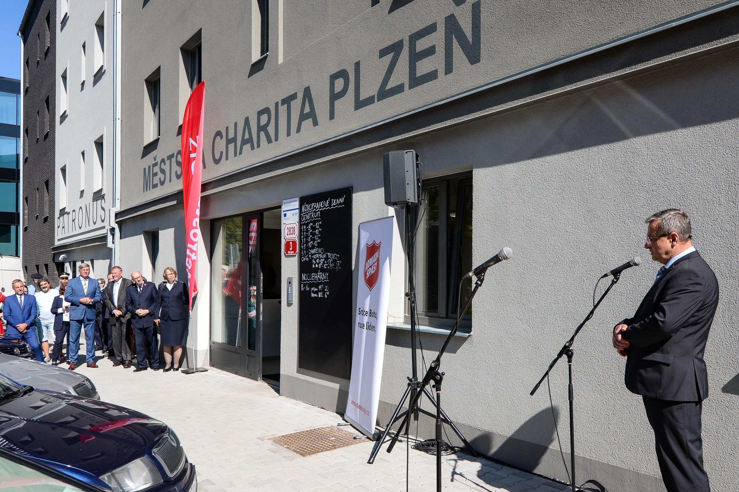 Slavnostní otevření azylového domu Patronus (foto: M. Pecuch, 5.9.2023)