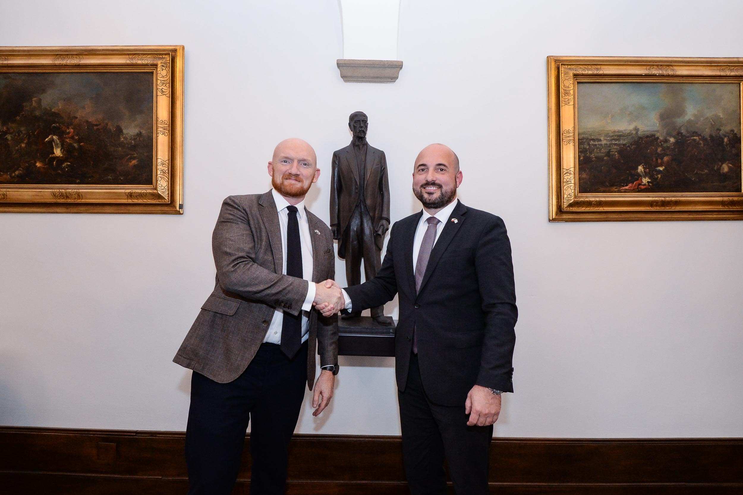 Plzeňskou radnici navštívil britský velvyslanec (foto: M. Pecuch, 12.10.2023)