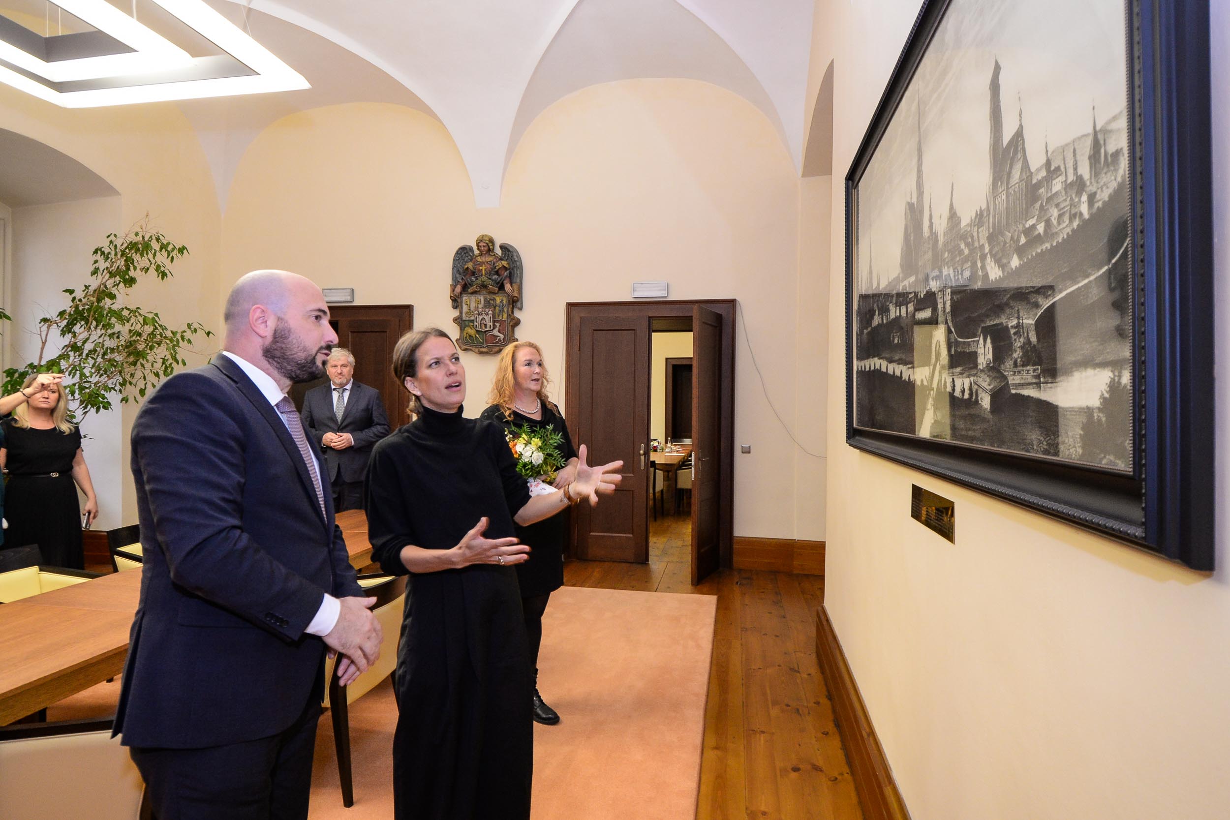 Světoznámou tenistku Barboru Strýcovou i další tři významné osobnosti ocenilo město Plzeň (foto: M. Pecuch, 28.10.2023)