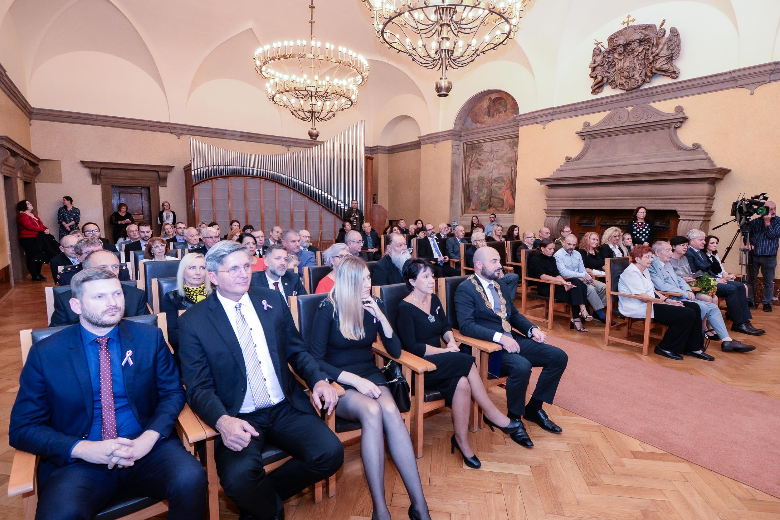 Světoznámou tenistku Barboru Strýcovou i další tři významné osobnosti ocenilo město Plzeň (foto: M. Pecuch, 28.10.2023)