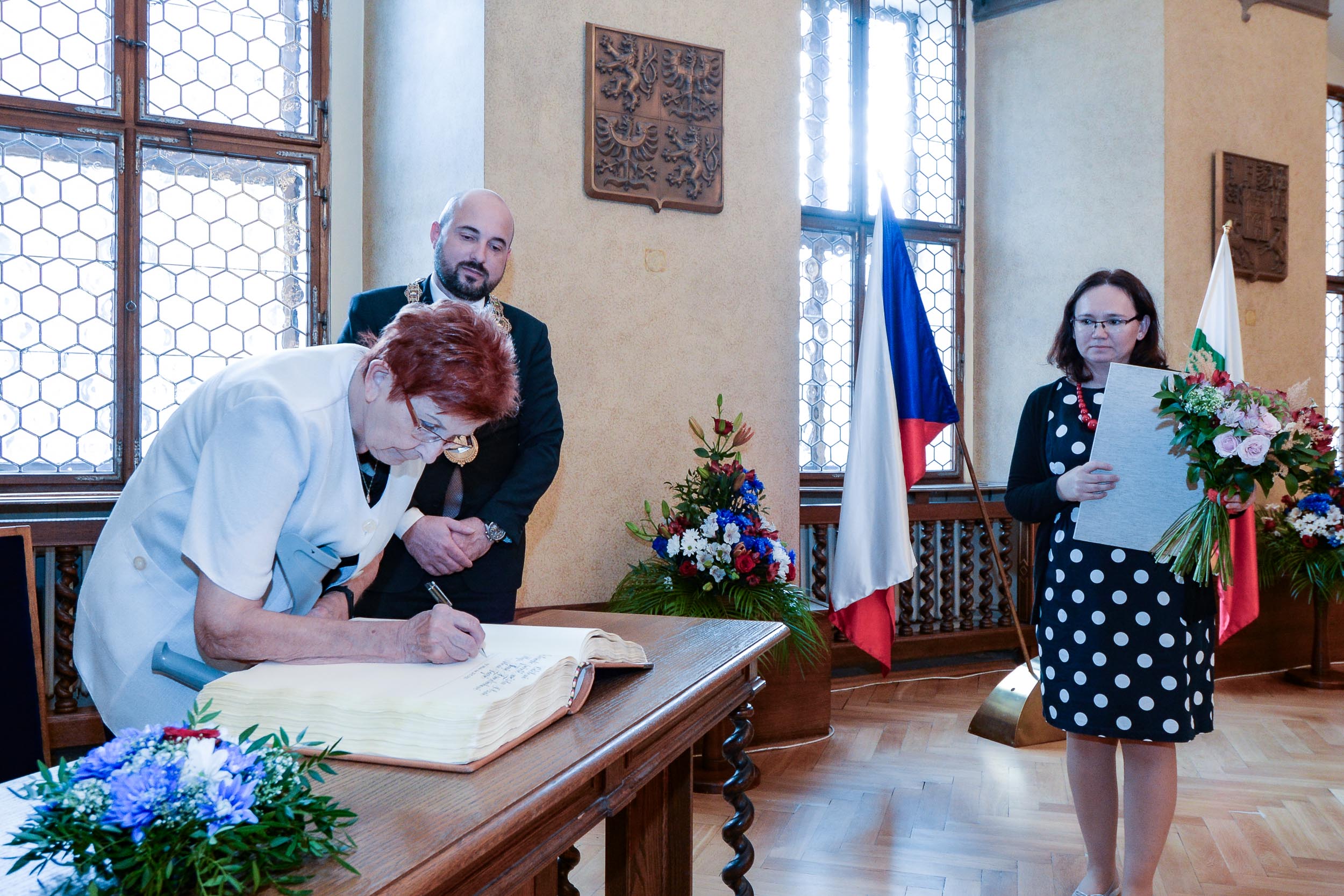 Světoznámou tenistku Barboru Strýcovou i další tři významné osobnosti ocenilo město Plzeň (foto: M. Pecuch, 28.10.2023)